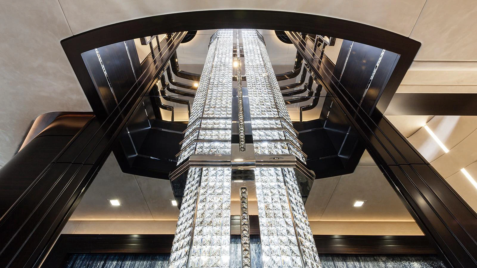 a large metal tower aboard LADY LI Yacht for Charter