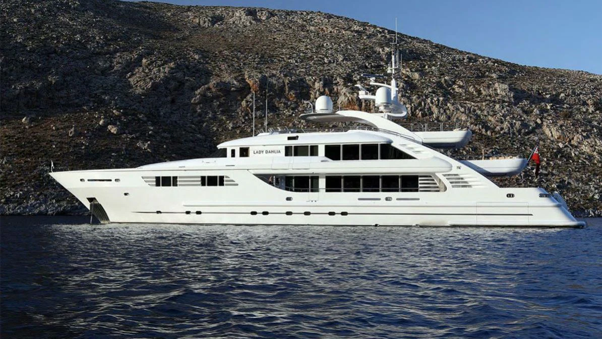 a white yacht in the water aboard ALALYA Yacht for Charter