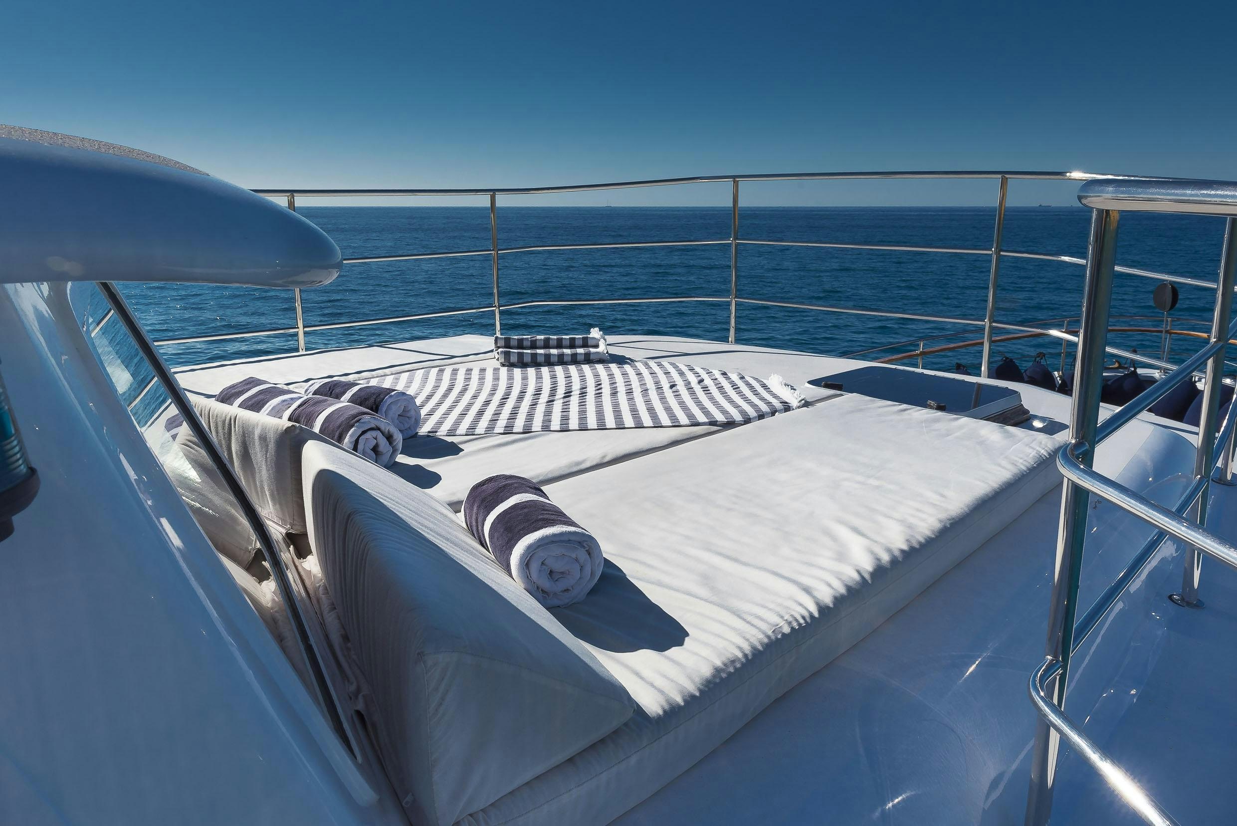 a boat on the water aboard 2 LADIES Yacht for Charter