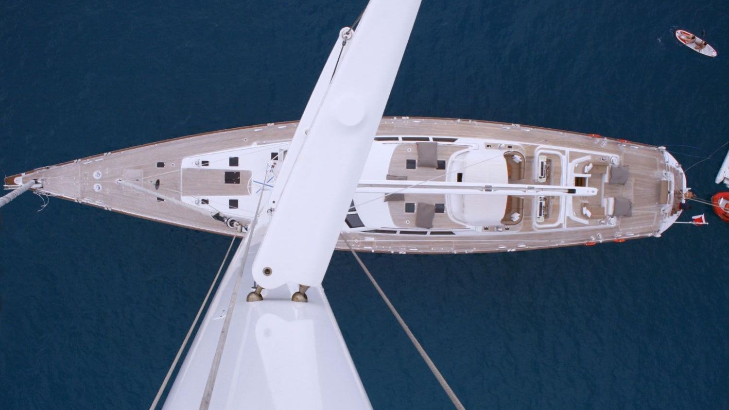 a space shuttle flying over a body of water aboard CAVALLO Yacht for Charter