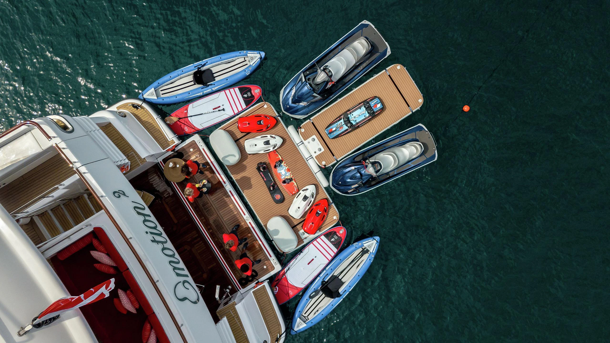a boat on the water aboard EMOTION 2 Yacht for Charter