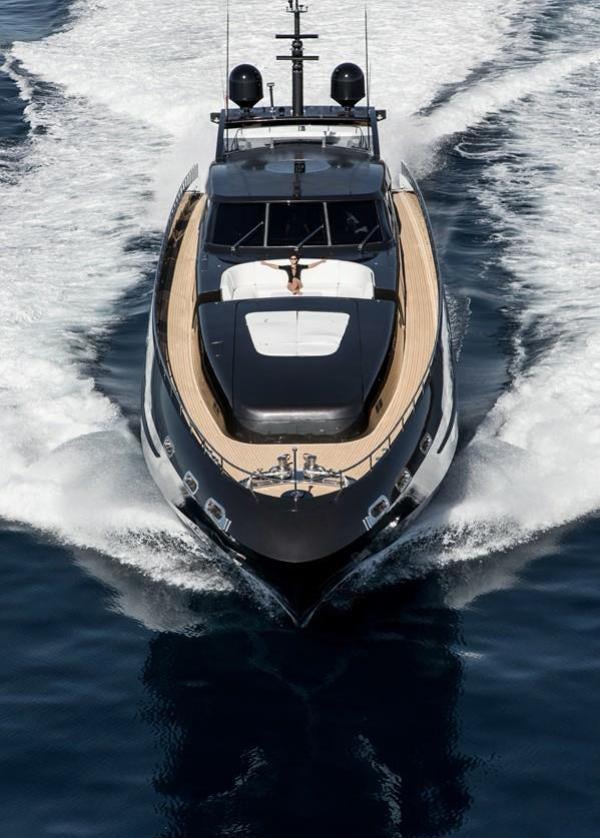 a boat on the water aboard AQUILA Yacht for Charter