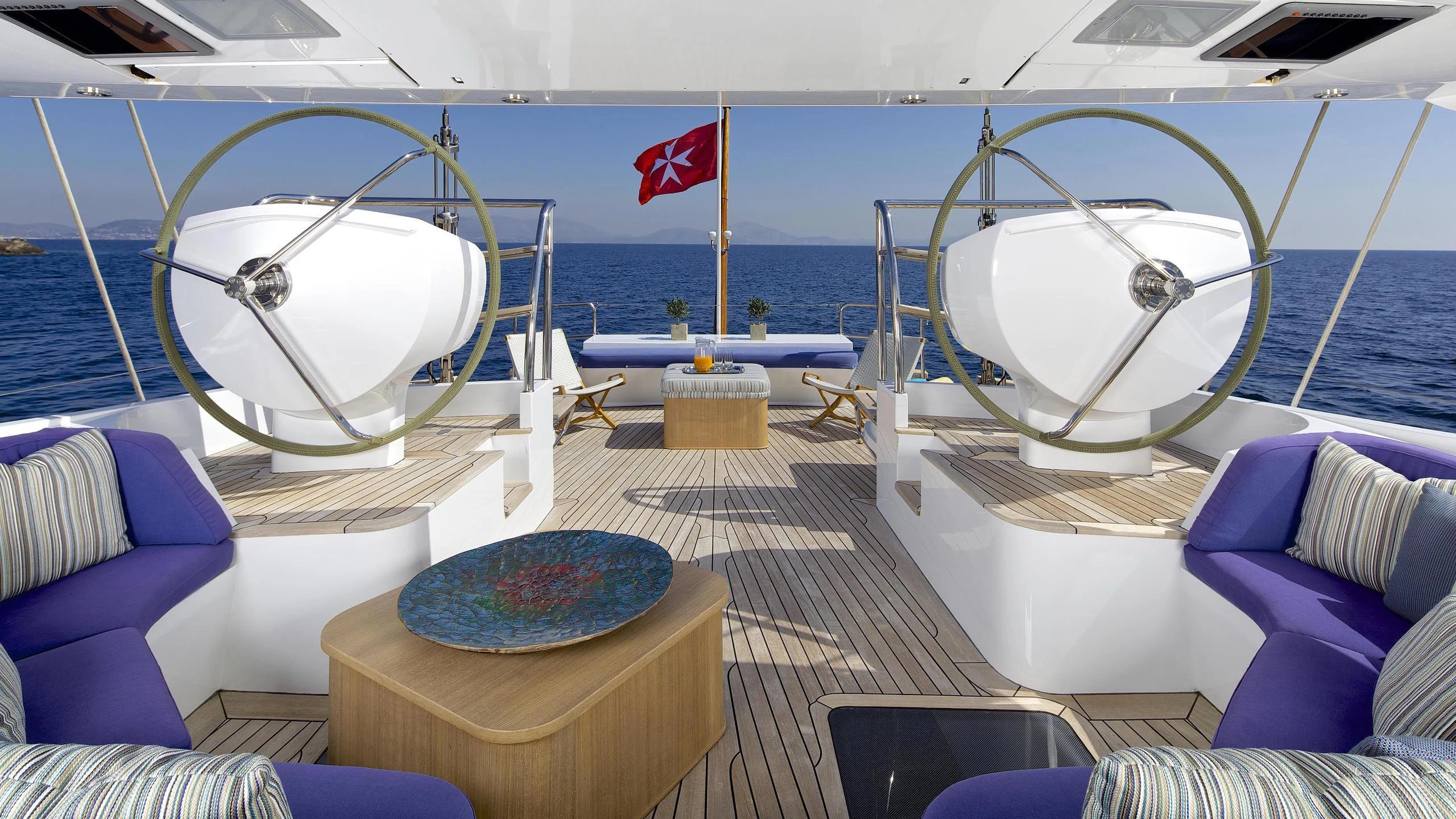 a boat on the water aboard ALLURE A Yacht for Charter