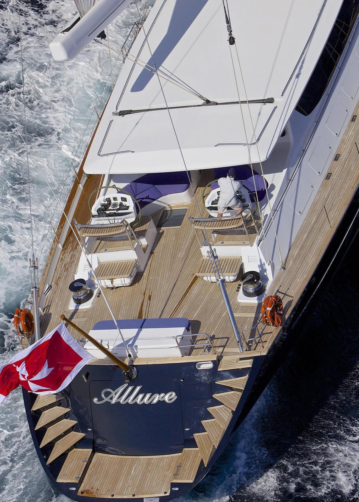 diagram aboard ALLURE A Yacht for Charter