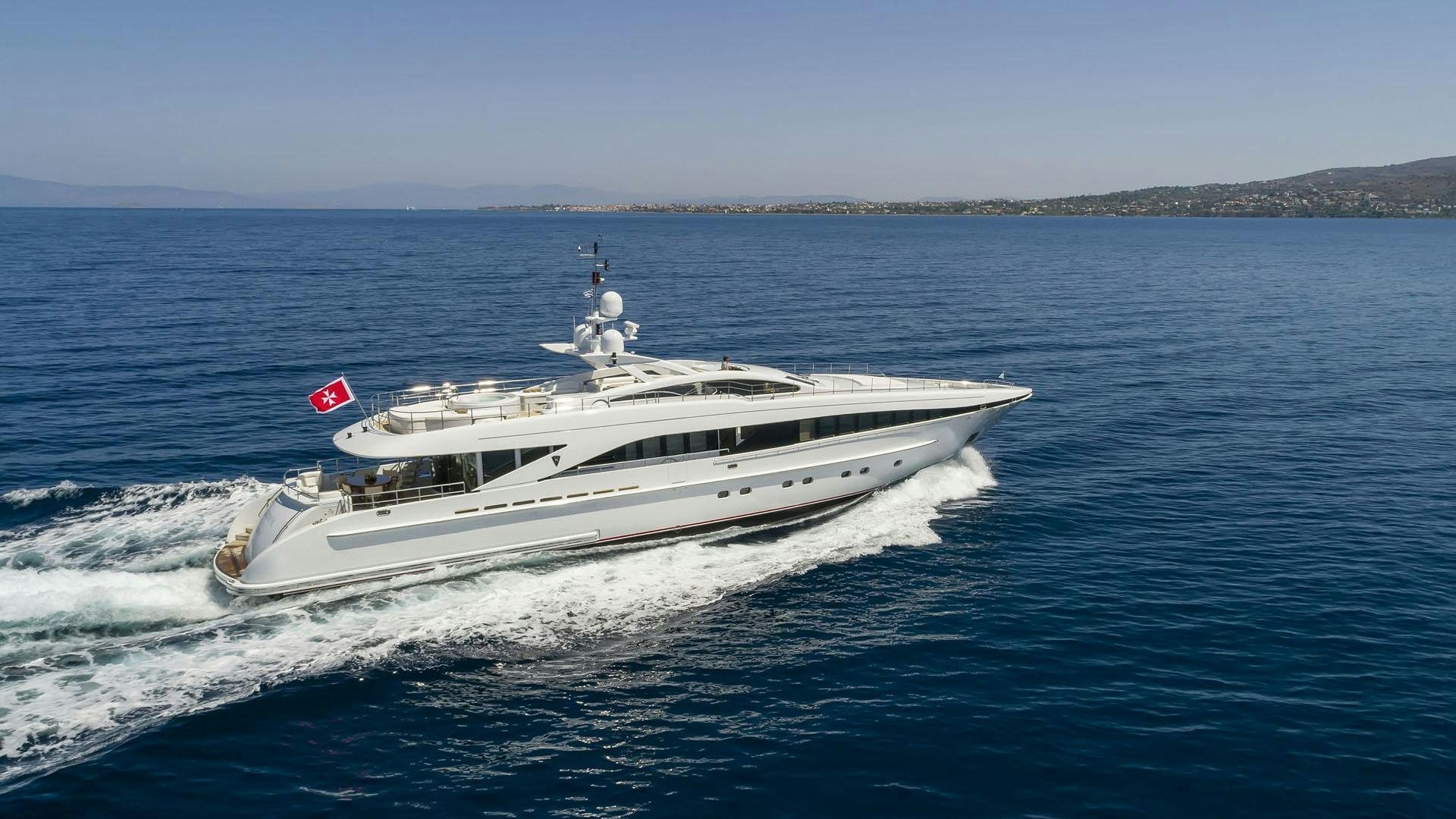 a boat on the water aboard L'EQUINOX Yacht for Charter