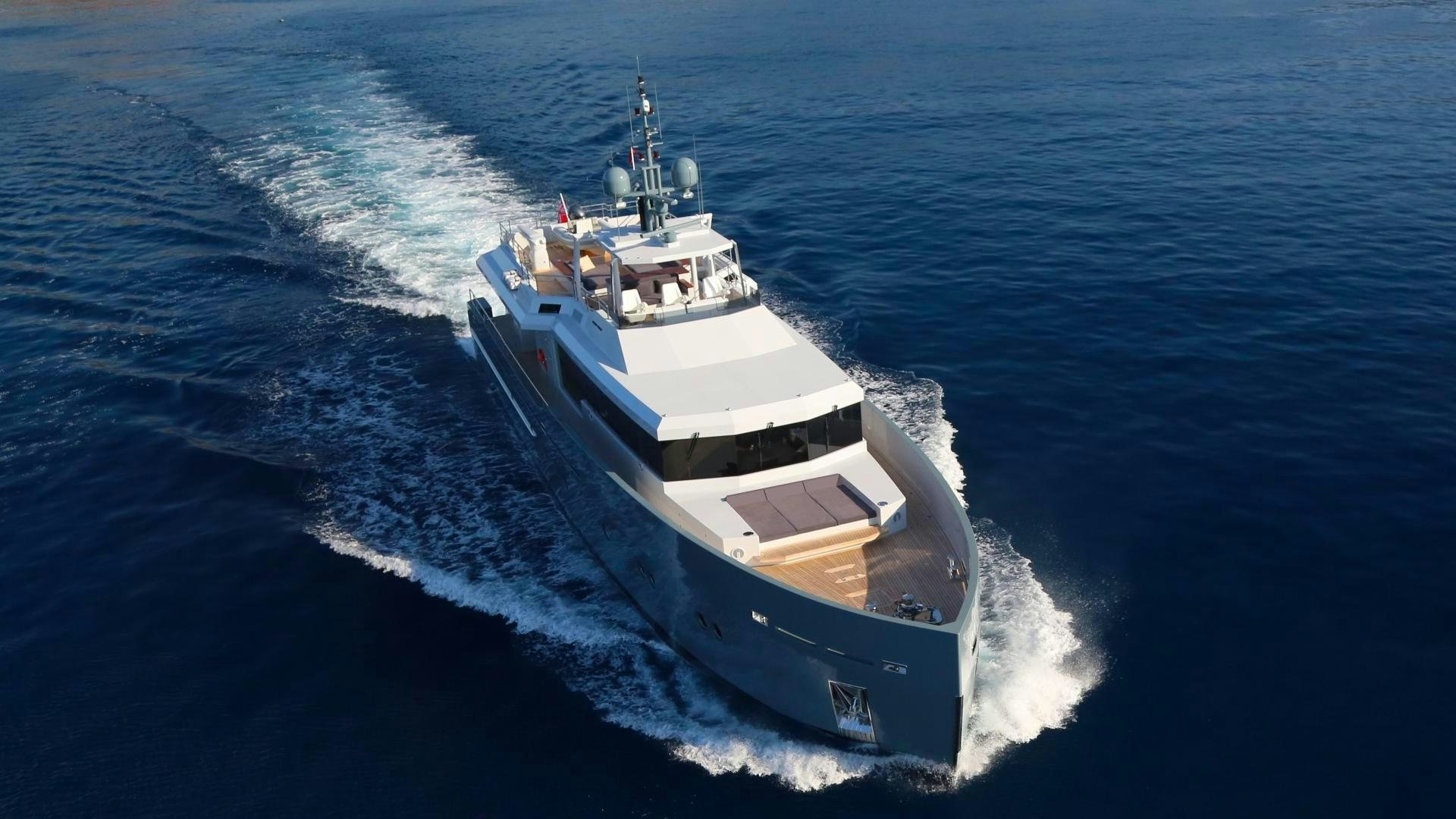 a ship on the water aboard ONLY NOW Yacht for Charter