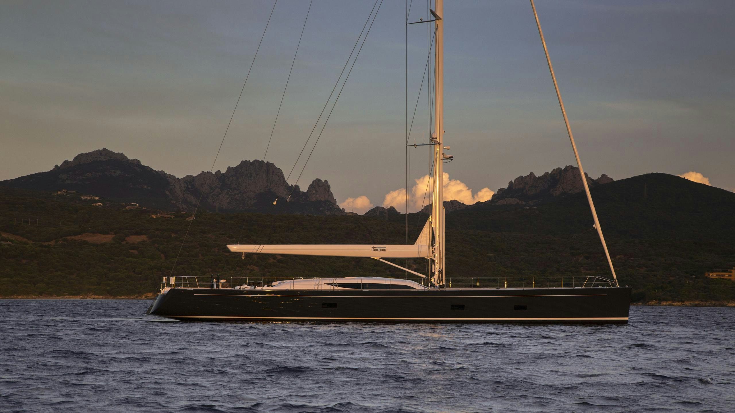 a boat on the water aboard INUKSHUK Yacht for Charter