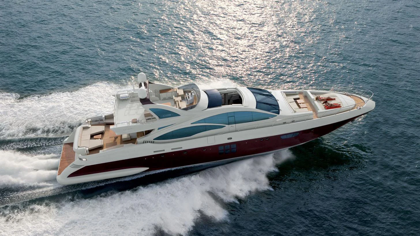 a boat on the water aboard DUKE Yacht for Charter