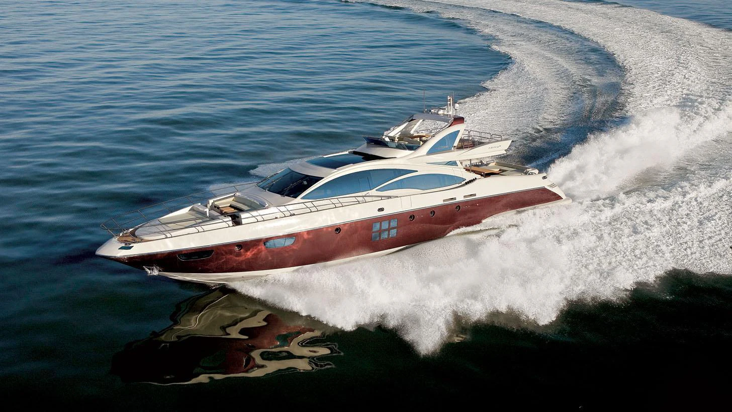 a boat on the water aboard DUKE Yacht for Charter