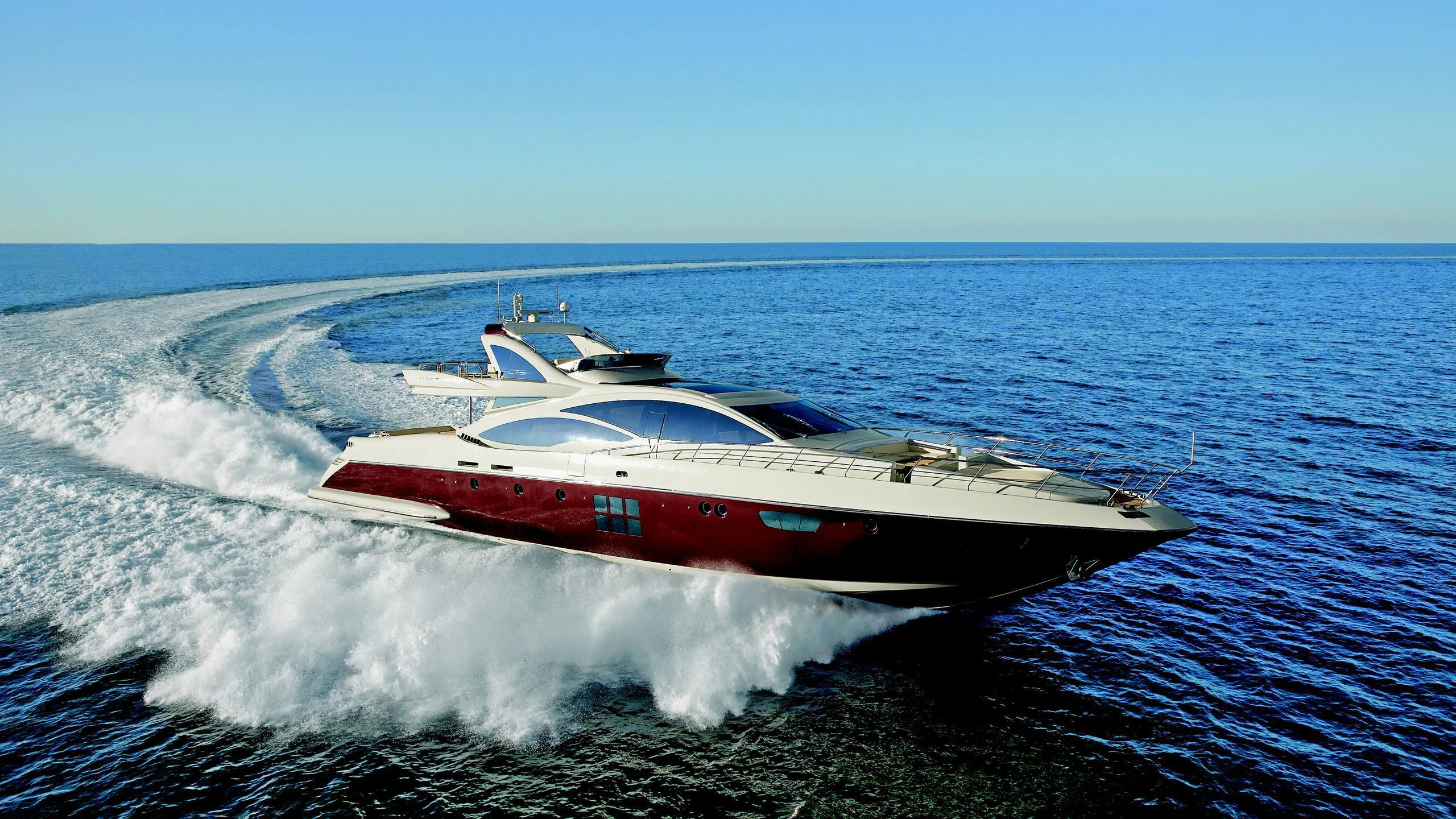 a boat on the water aboard DUKE Yacht for Charter