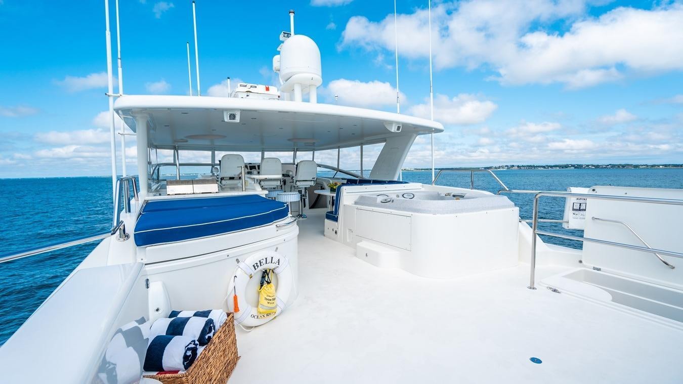 a boat on a body of water aboard TRANQUILITY Yacht for Charter
