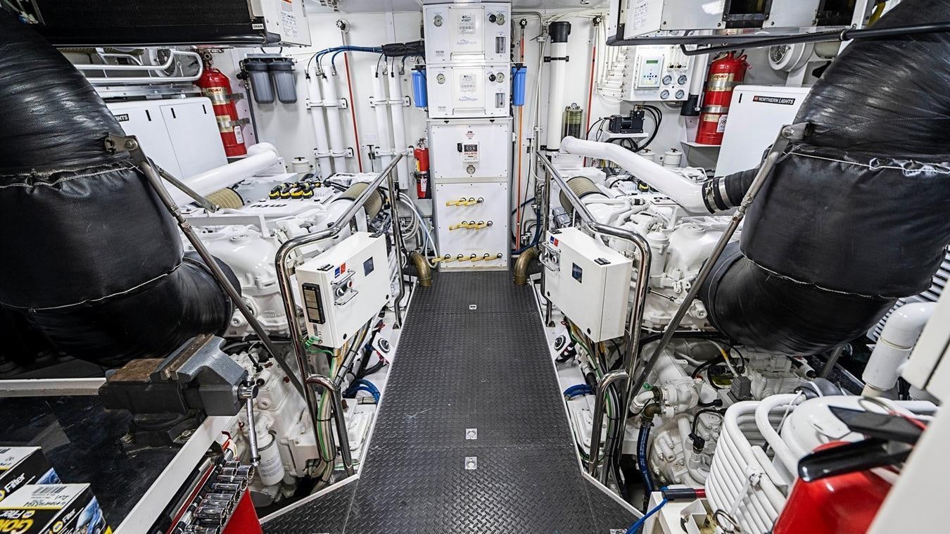 a machine with a large black bag aboard TRANQUILITY Yacht for Charter