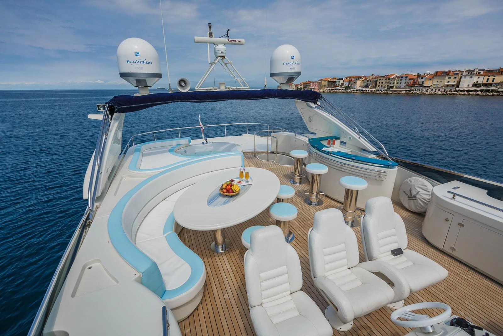 a boat on the water aboard KAIROS II Yacht for Charter