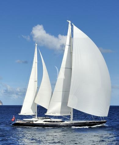 a sailboat on the water aboard DRUMBEAT Yacht for Charter