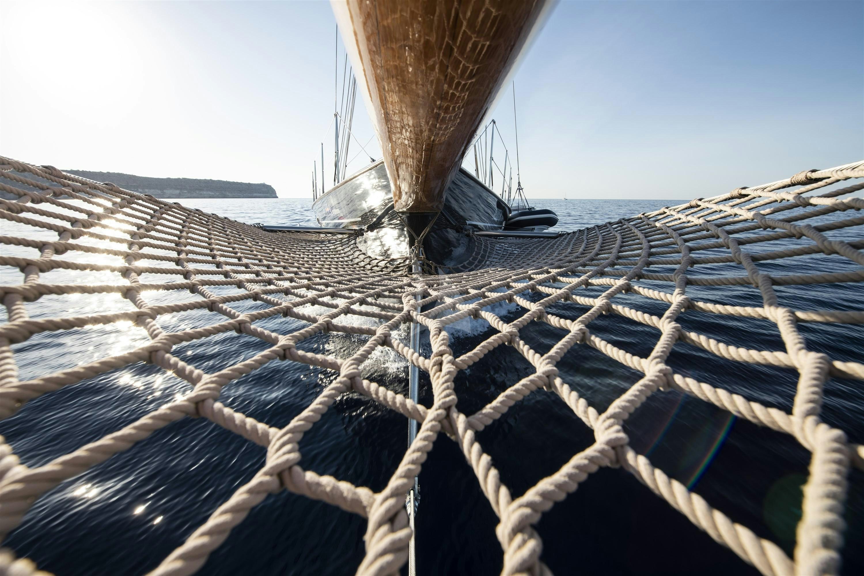 a boat on a roof aboard ALEXA OF LONDON Yacht for Charter