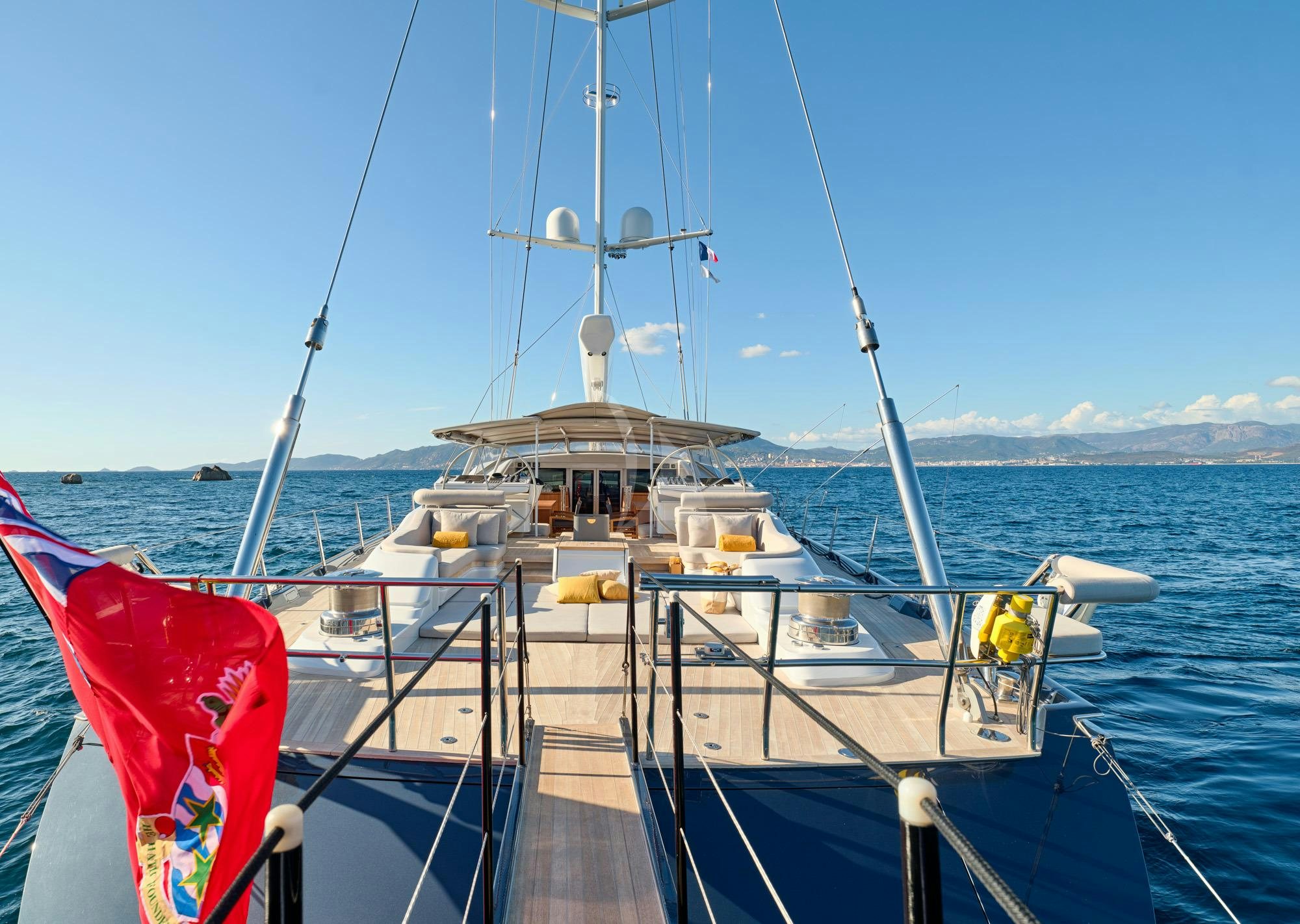 a boat on the water aboard GUILLEMOT Yacht for Charter