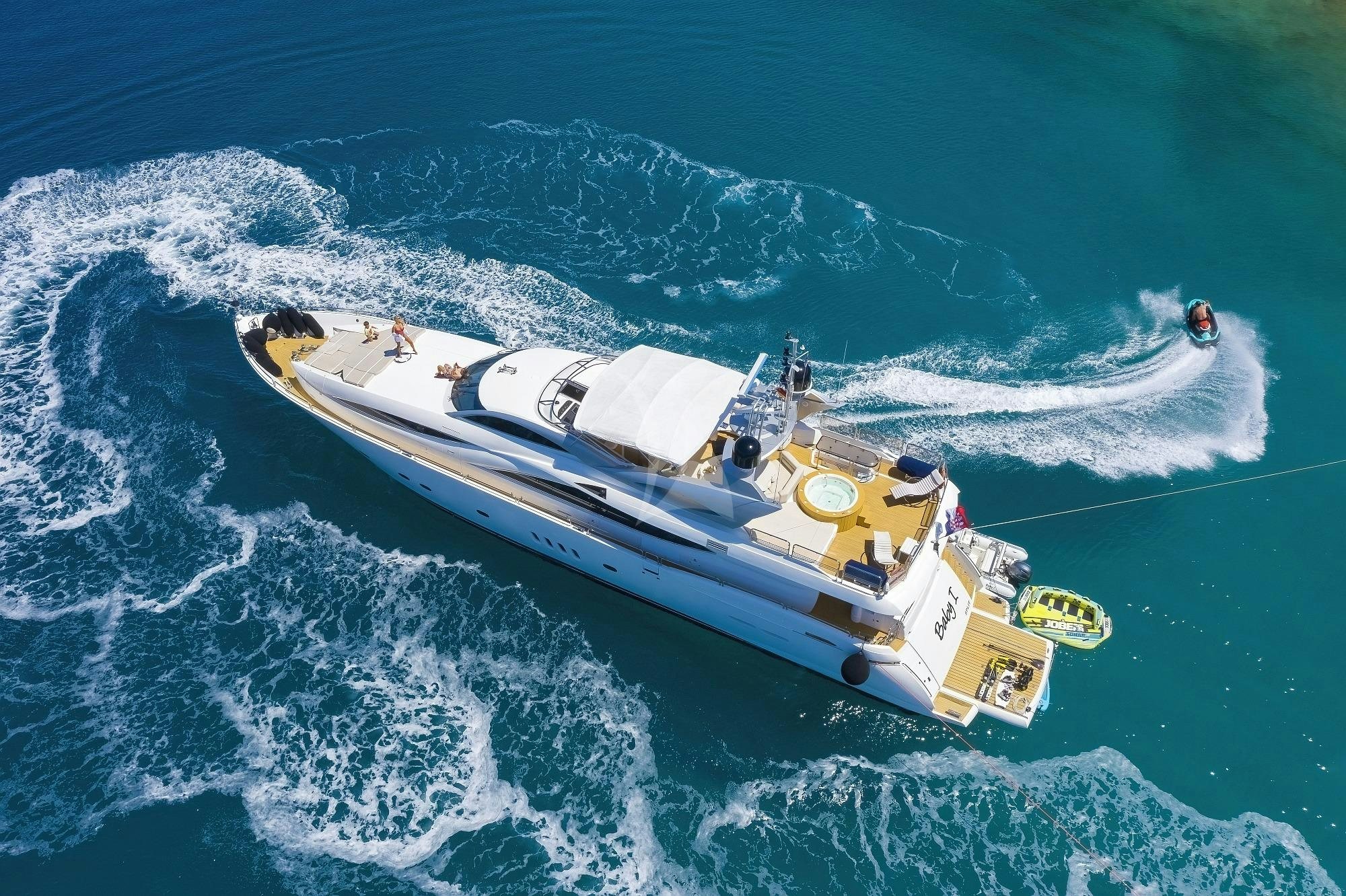 a space shuttle above the earth aboard BABY I Yacht for Charter