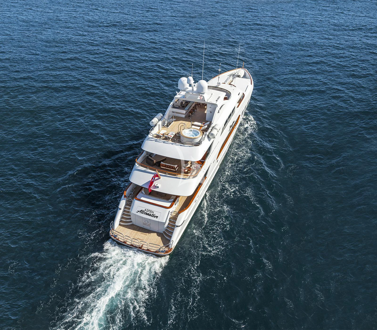 a ship in the water aboard ASPEN ALTERNATIVE Yacht for Charter