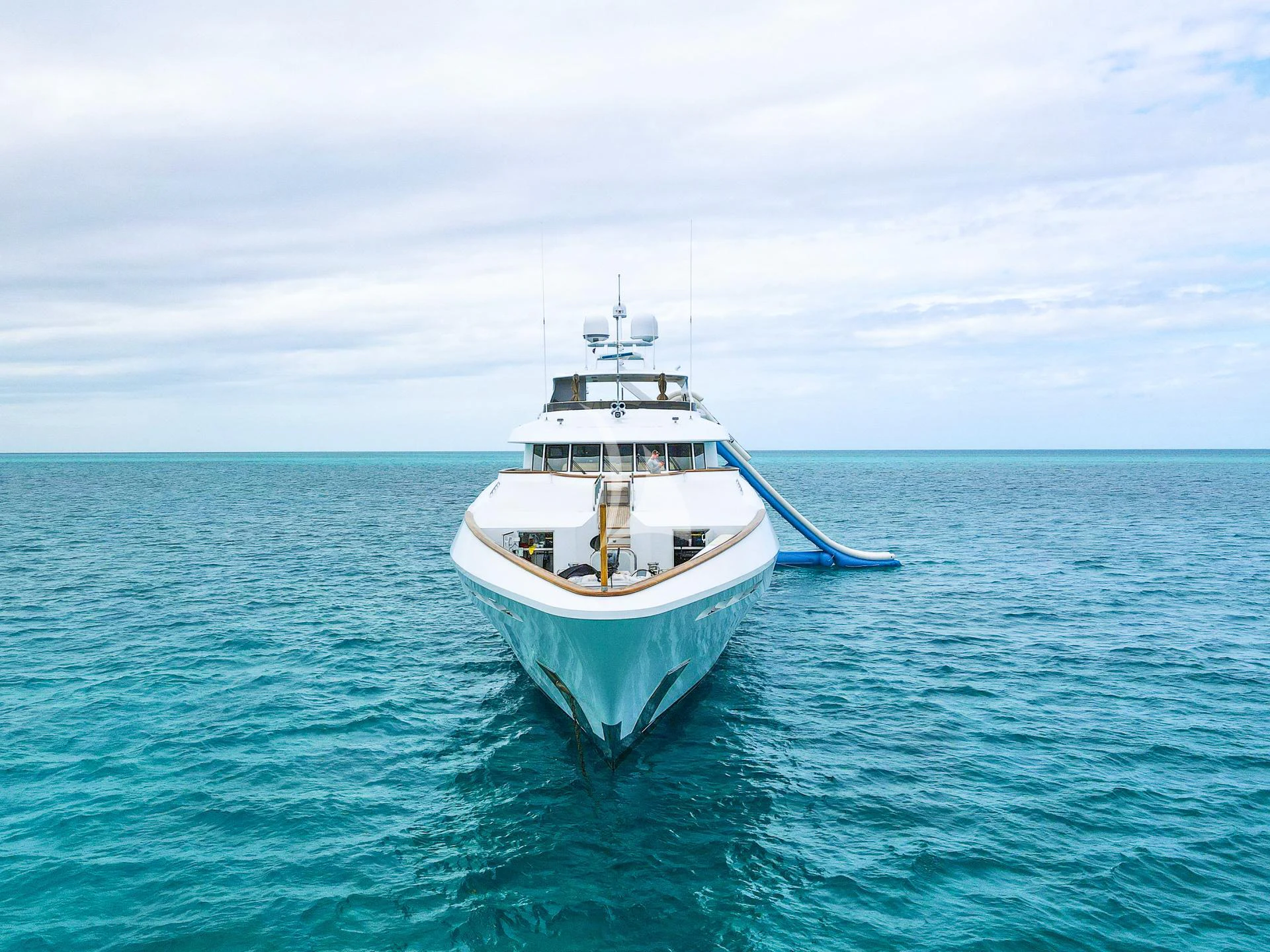 a boat in the water aboard ASPEN ALTERNATIVE Yacht for Charter