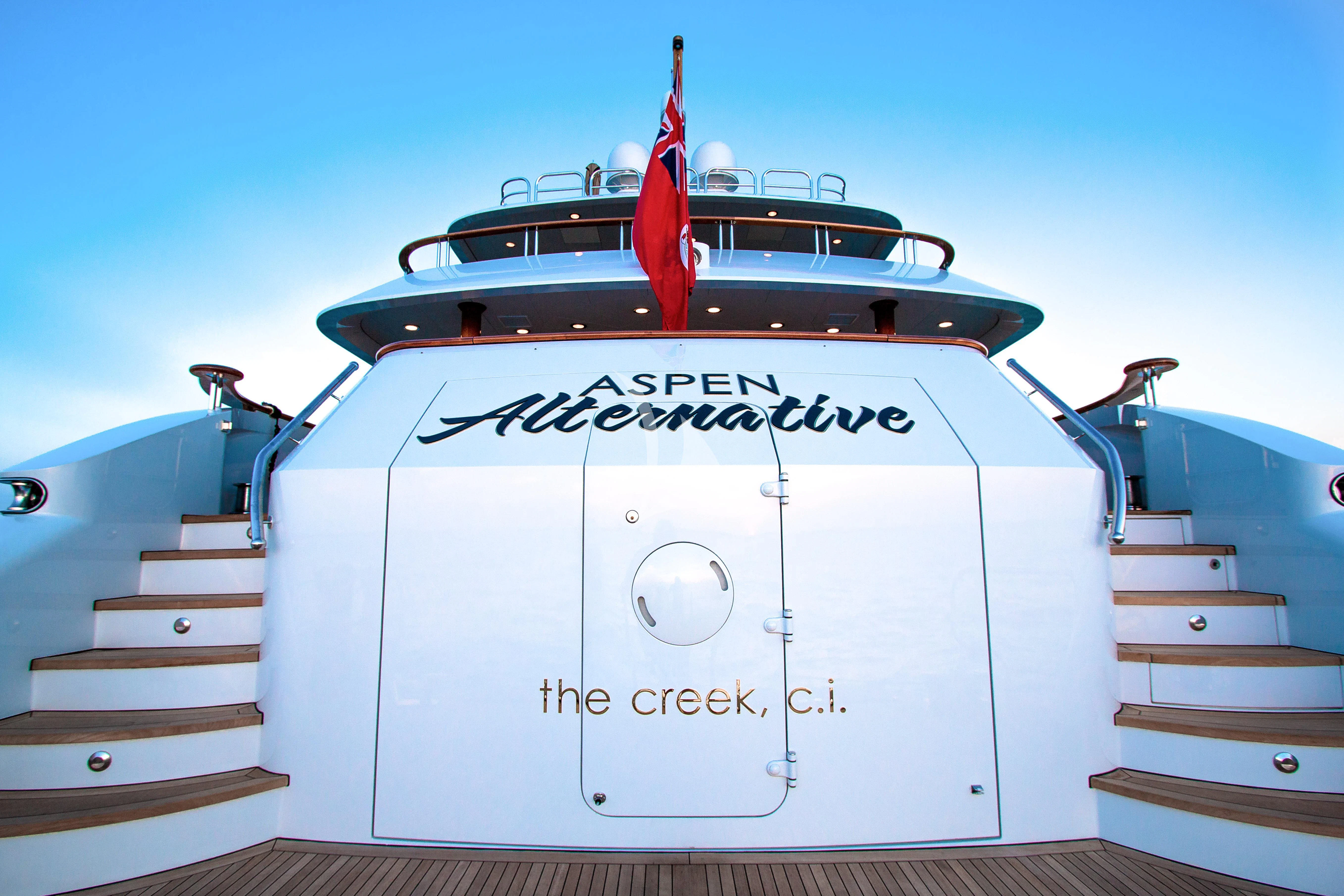 a white and black machine aboard ASPEN ALTERNATIVE Yacht for Charter