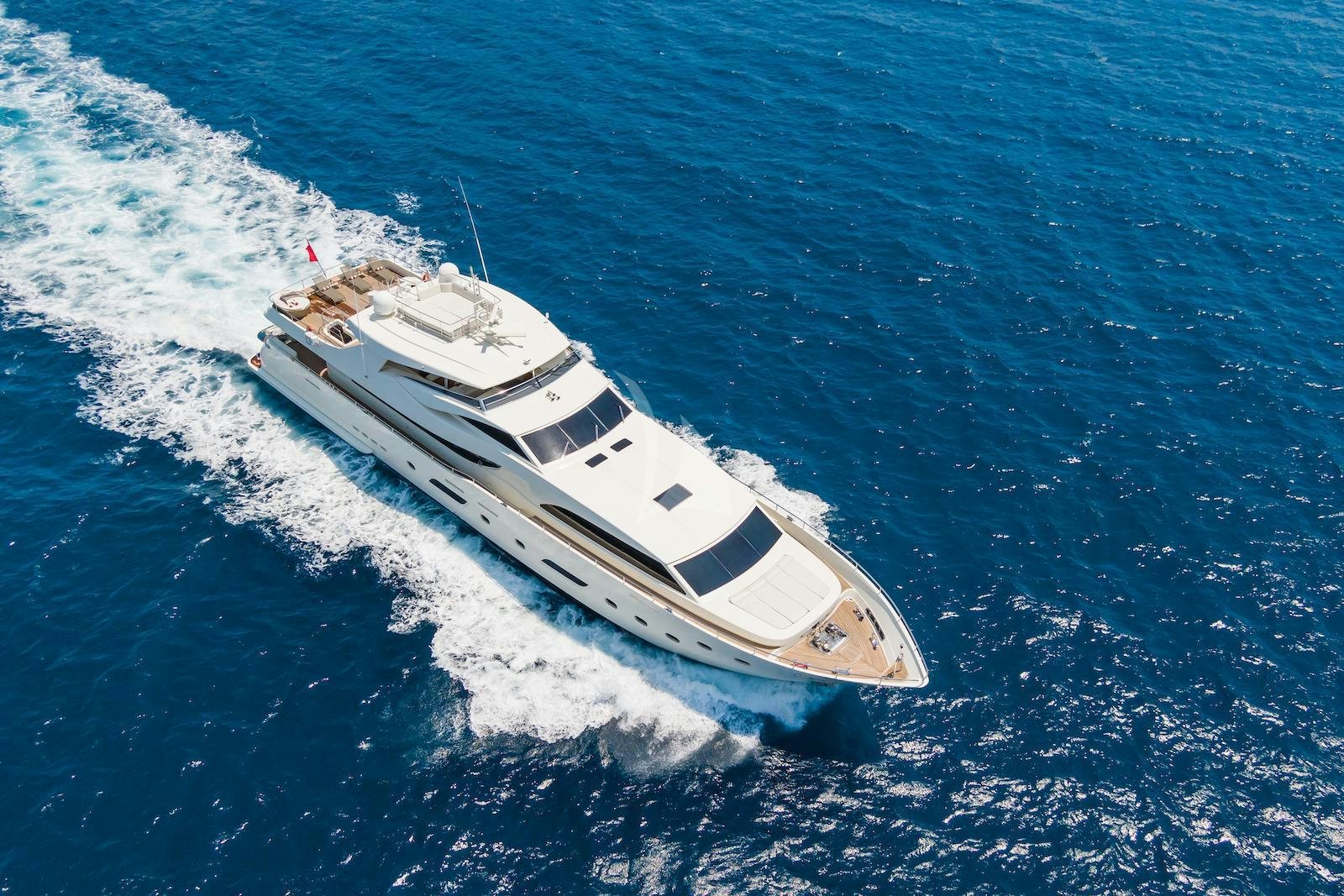 a ship in the water aboard PANFELISS Yacht for Charter