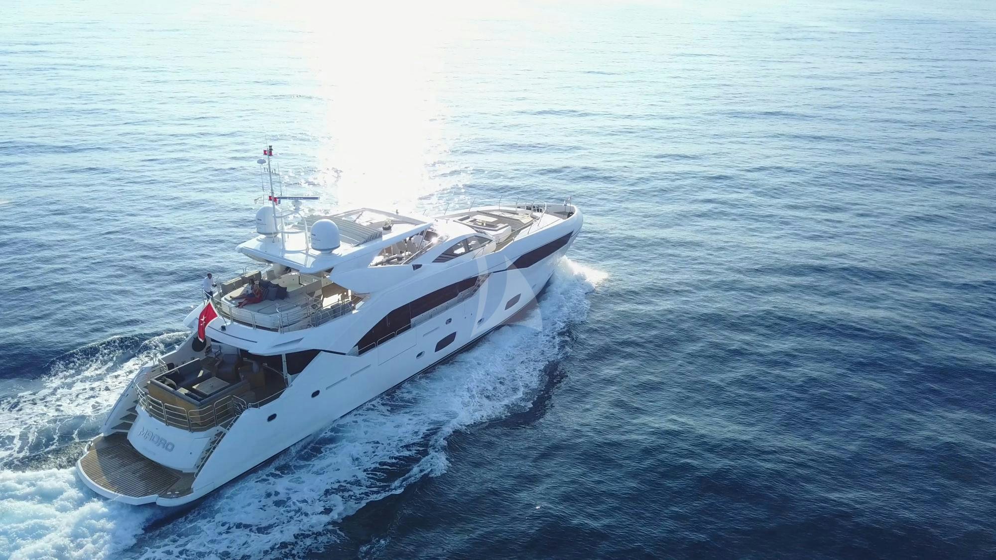 a ship in the water aboard MAORO Yacht for Charter