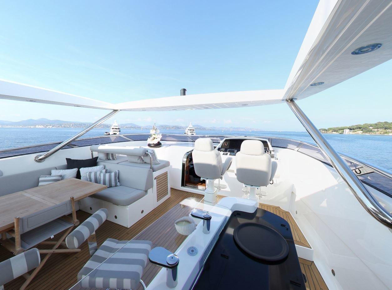 a boat on the water aboard MAORO Yacht for Charter
