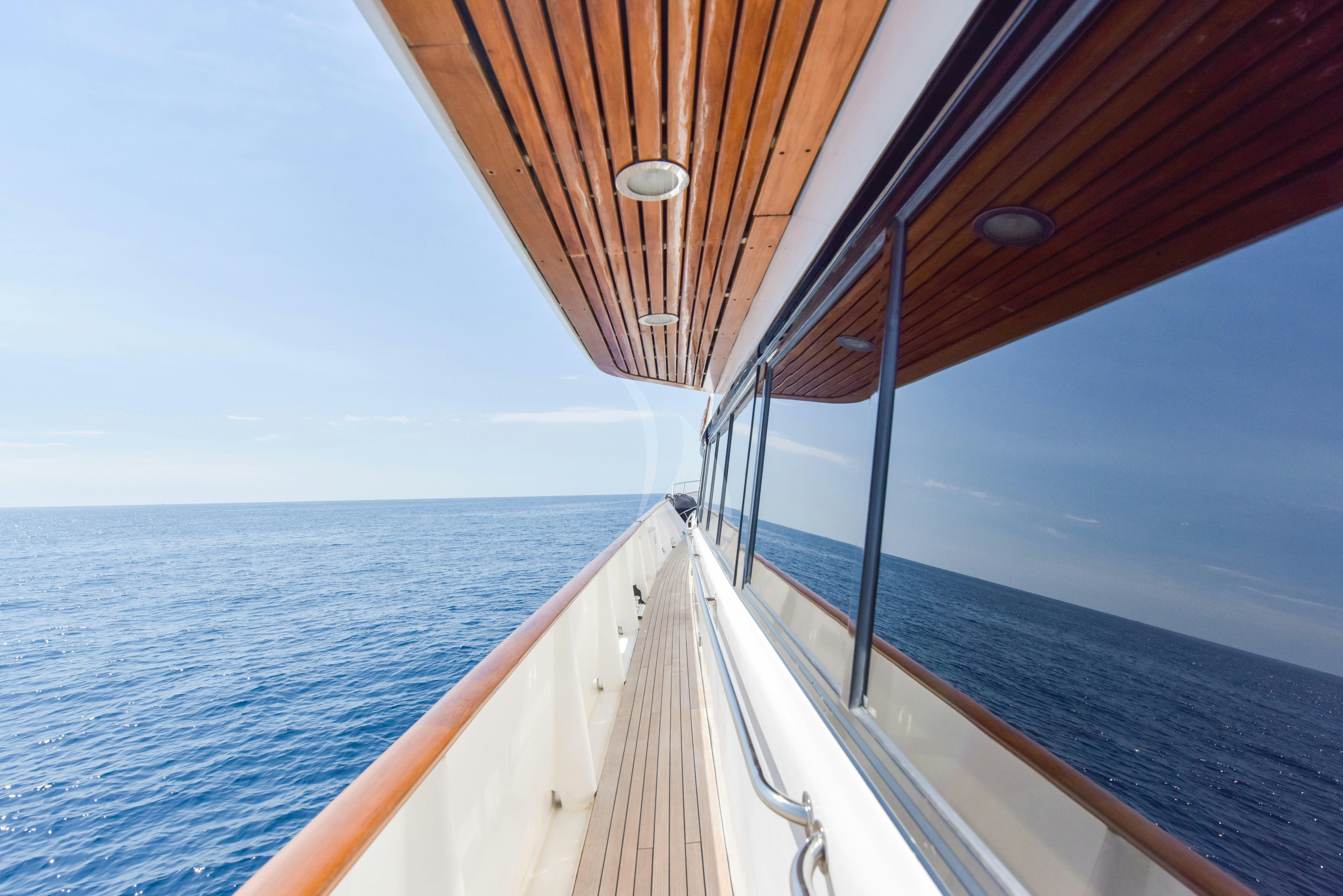 a boat on the water aboard ATLANTIC ENDEAVOUR Yacht for Charter