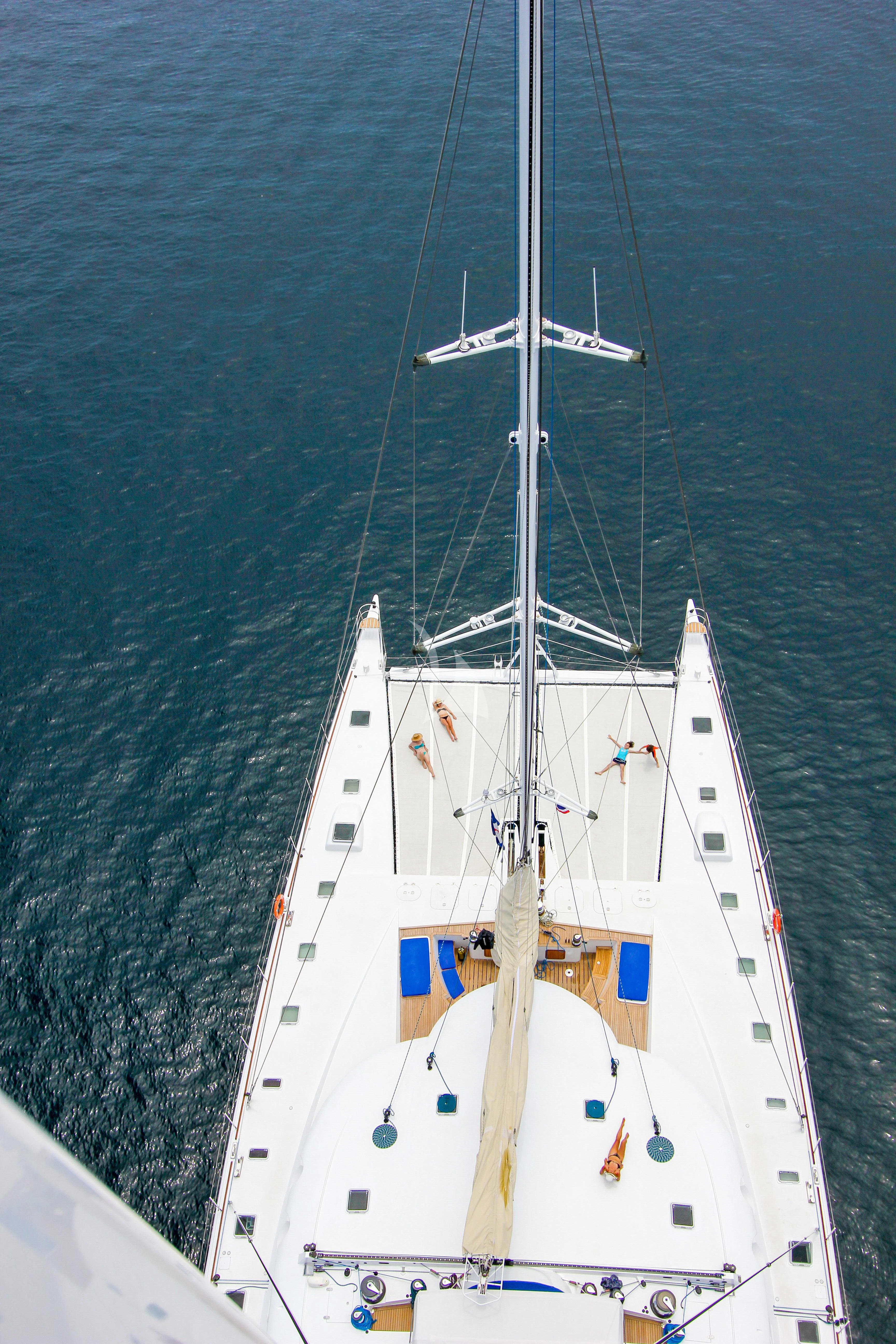 a boat on the water aboard DOUCE FRANCE Yacht for Charter