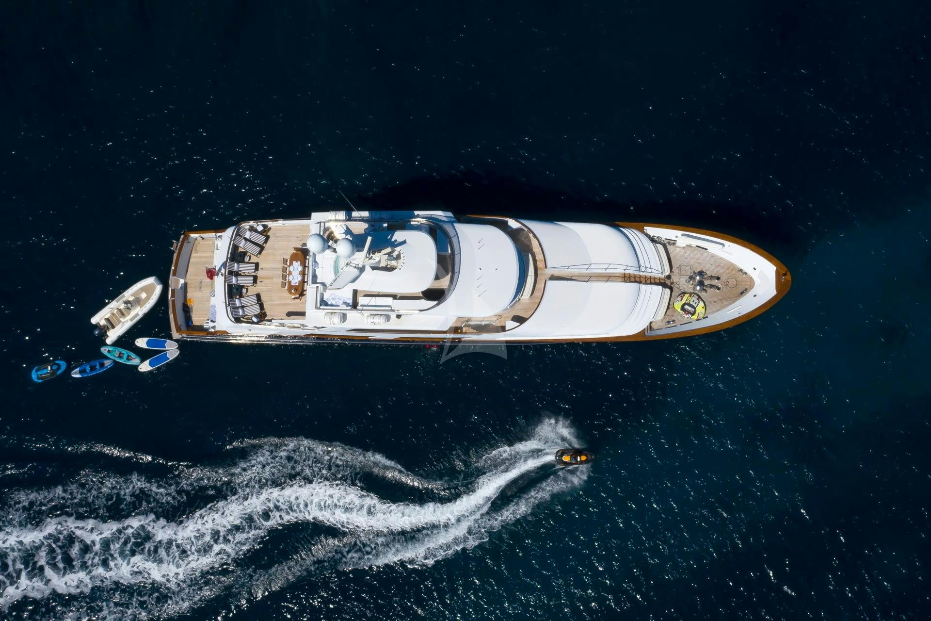 a space ship in space aboard L'ALBATROS Yacht for Charter