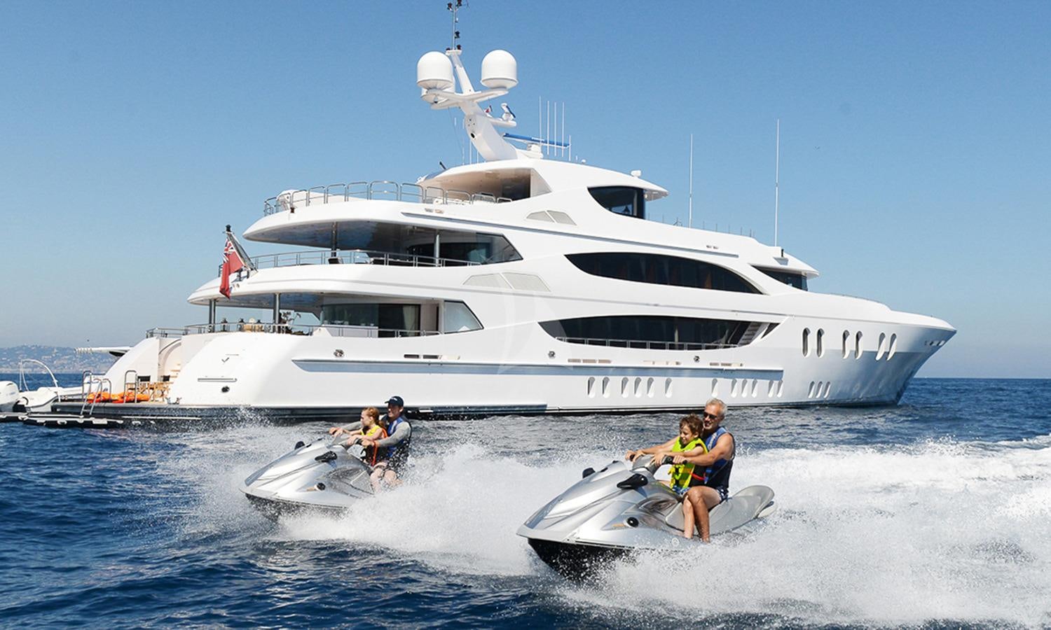 a group of people on a boat in the water aboard LIBERTY Yacht for Charter