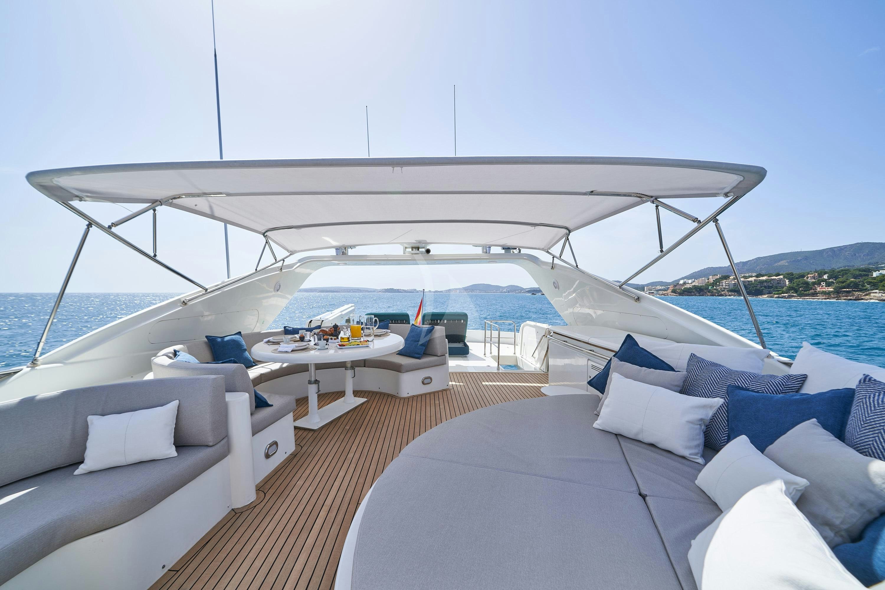a boat on the water aboard KIAWAH II Yacht for Charter
