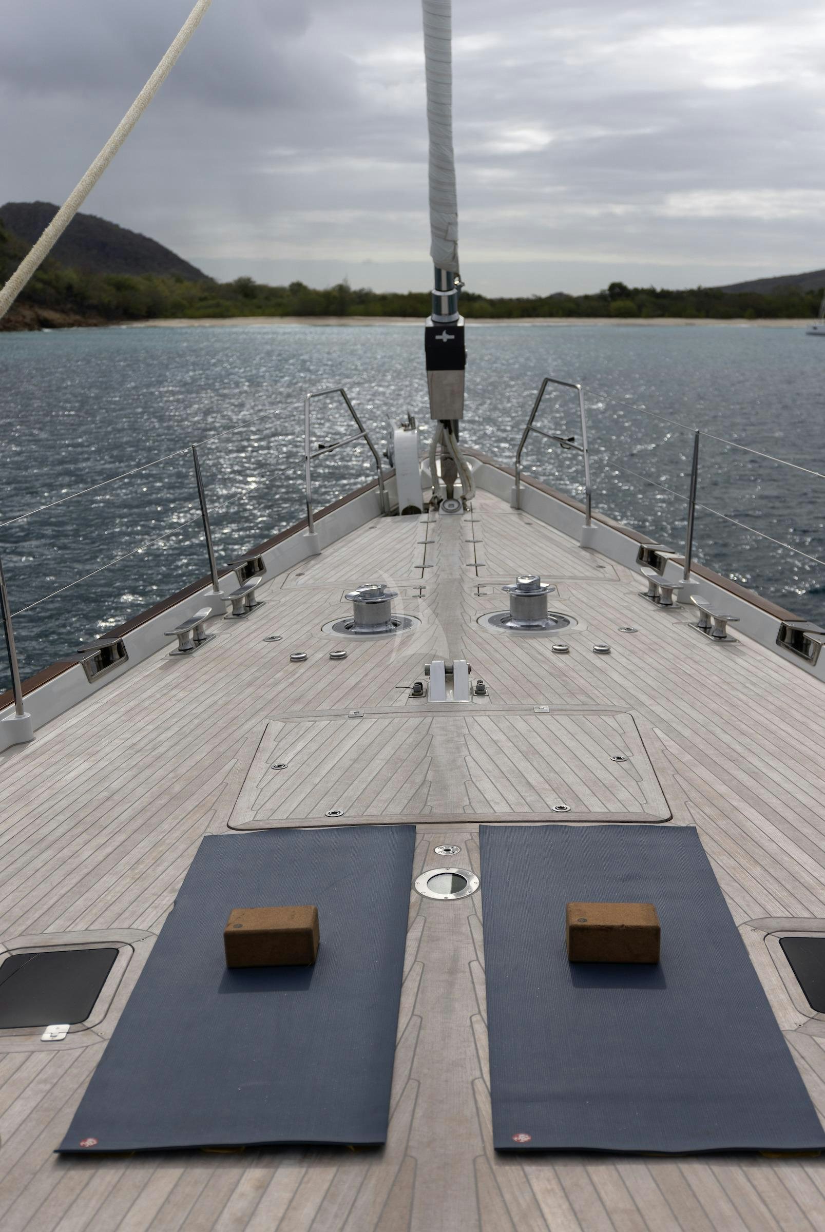 a deck on a boat aboard CAVALLO Yacht for Charter