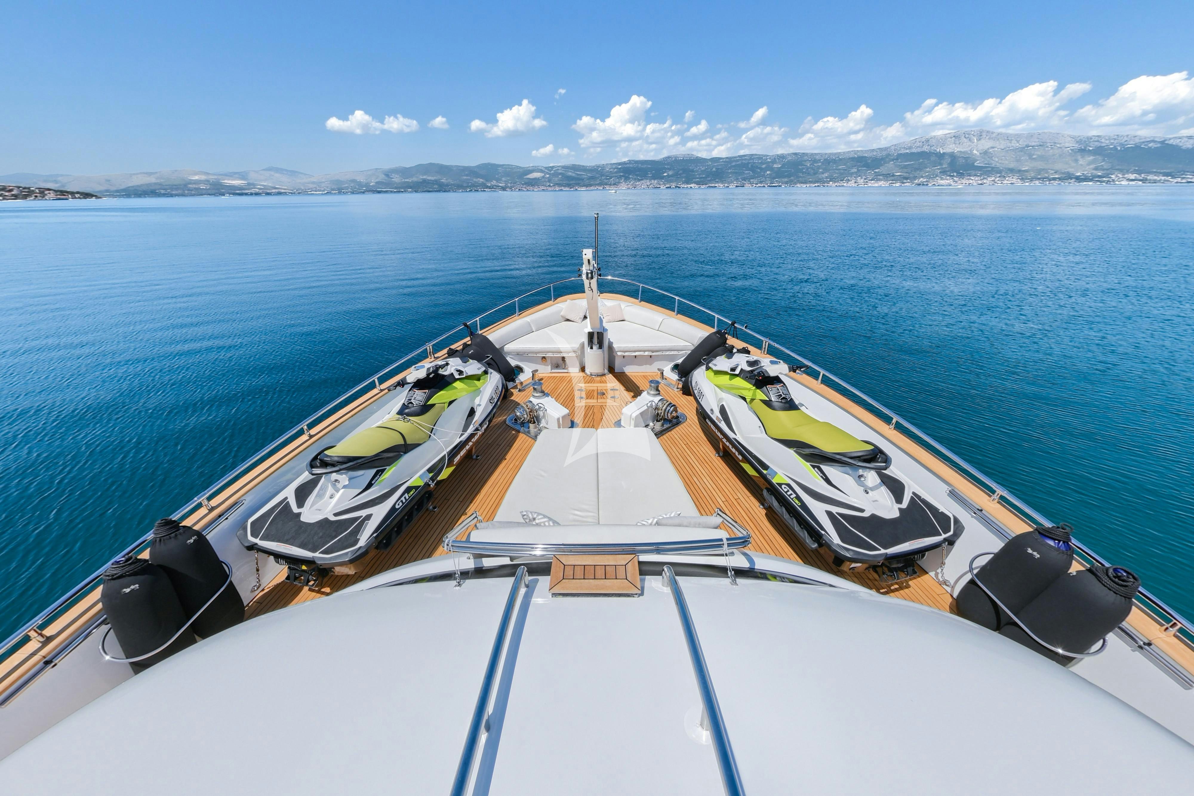 a boat on the water aboard TUSCAN SUN Yacht for Charter