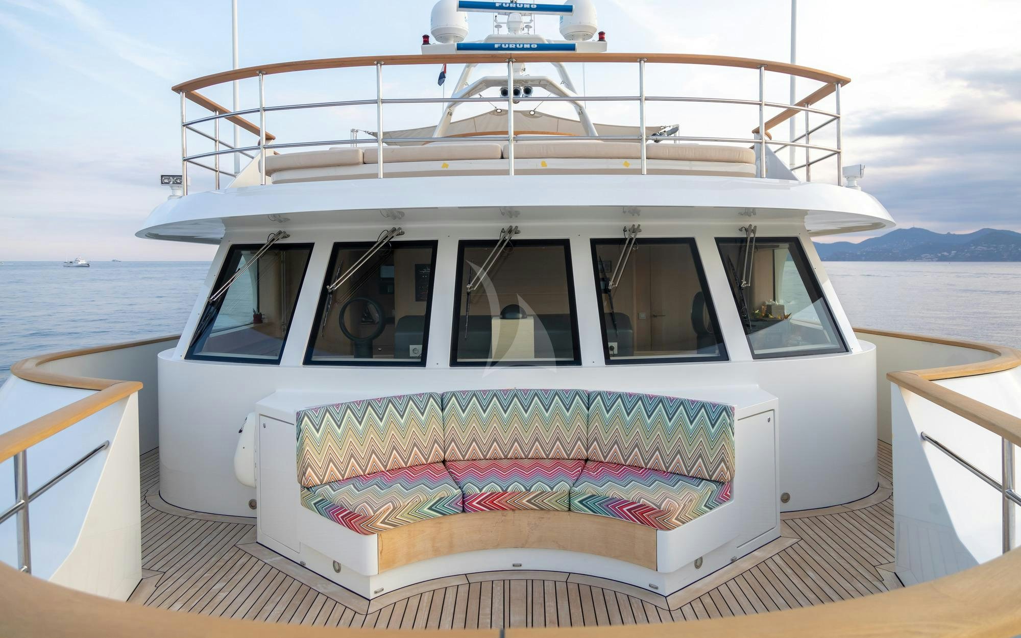 a boat on a body of water aboard ROBBIE BOBBY Yacht for Charter