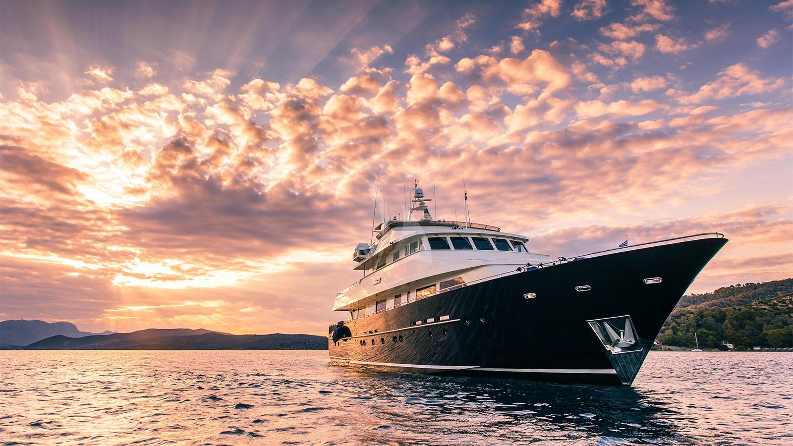 a boat on the water aboard MAGIX Yacht for Charter