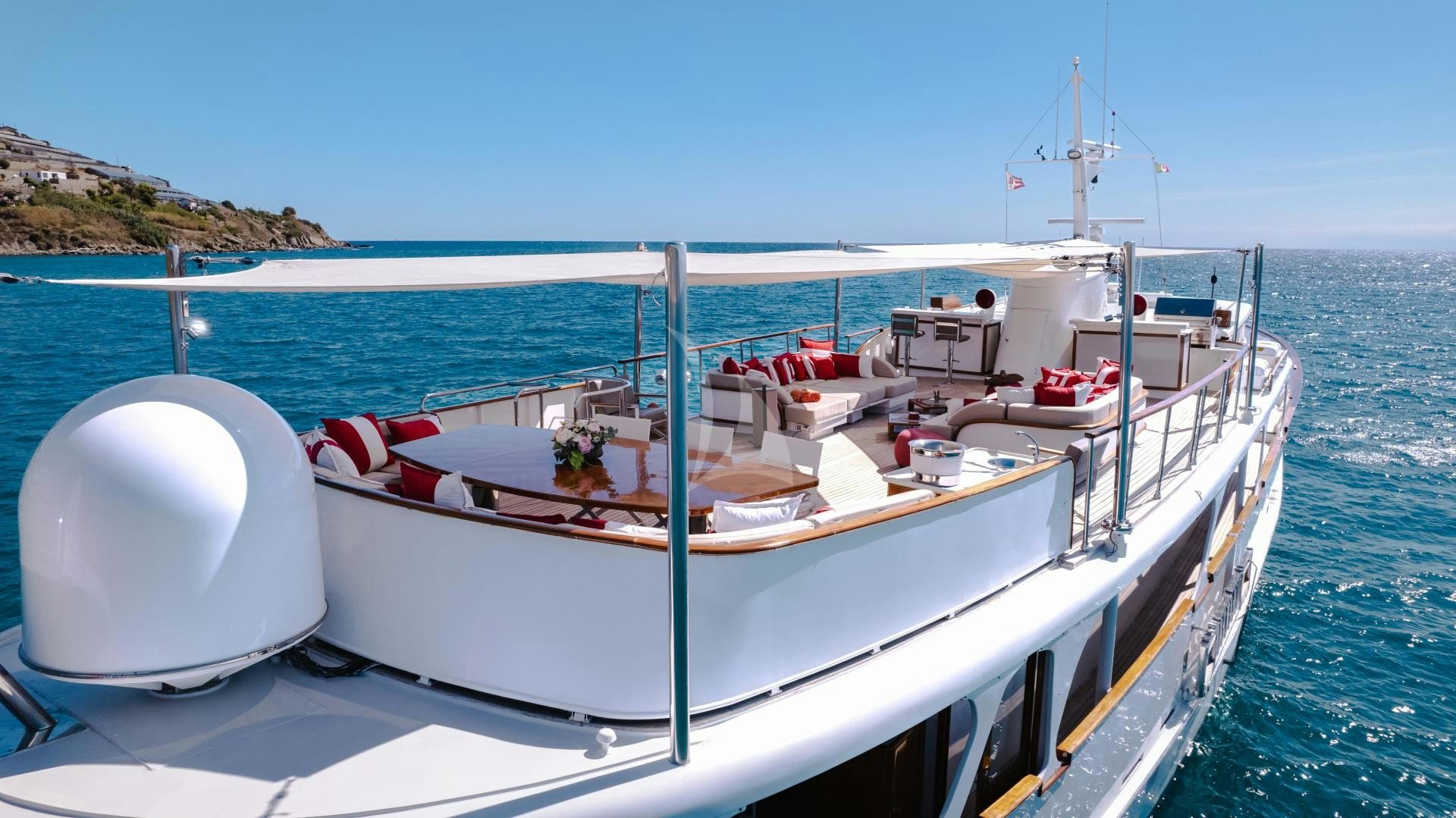 a boat on the water aboard ALHAMBRA Yacht for Sale