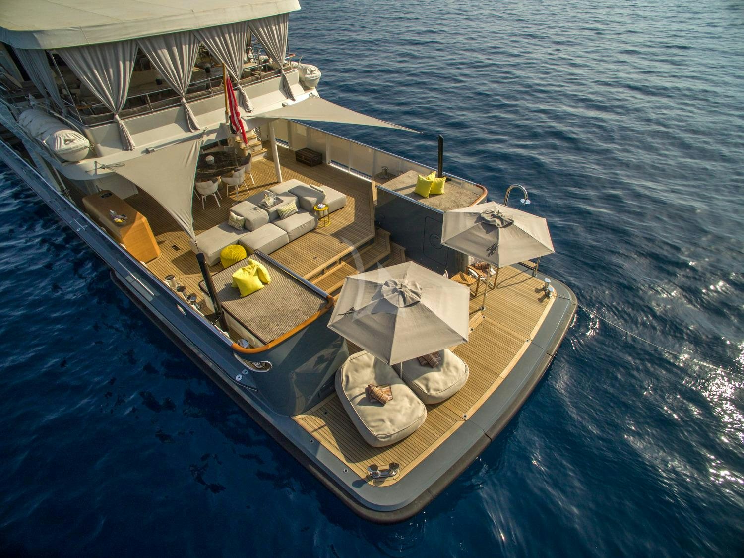 a boat on the water aboard ZULU Yacht for Charter
