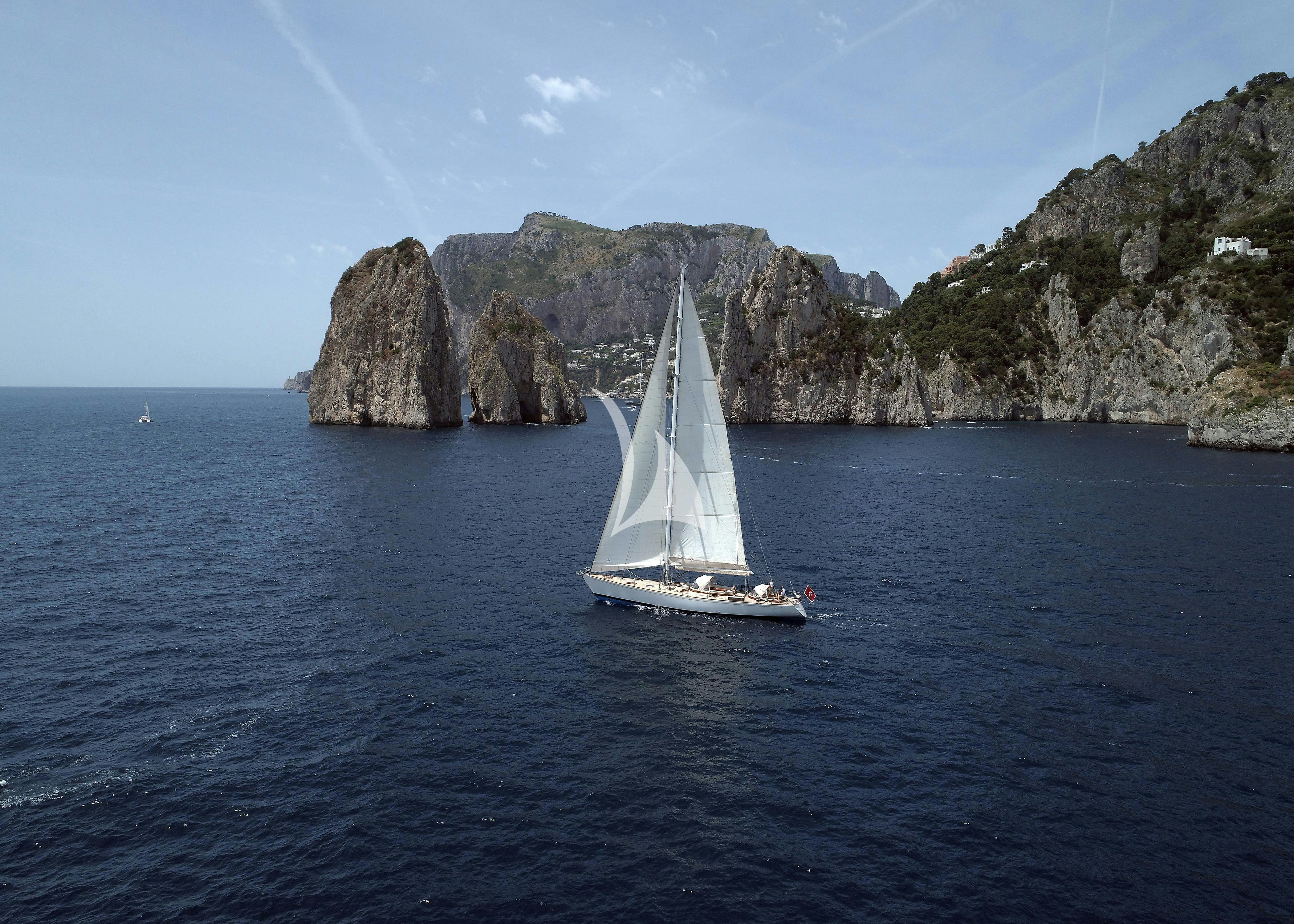 a sailboat on the water aboard QUARTA SANTA MARIA Yacht for Sale