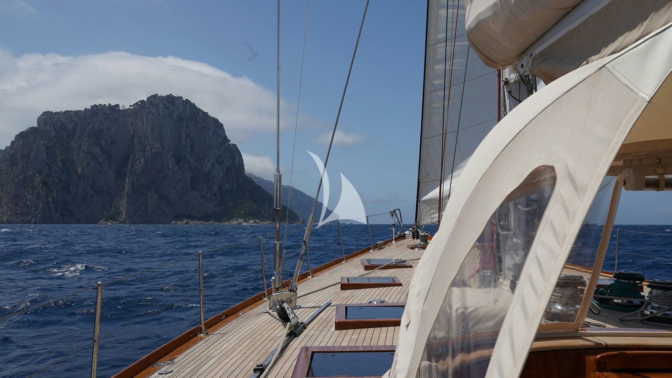 a boat on the water aboard QUARTA SANTA MARIA Yacht for Sale