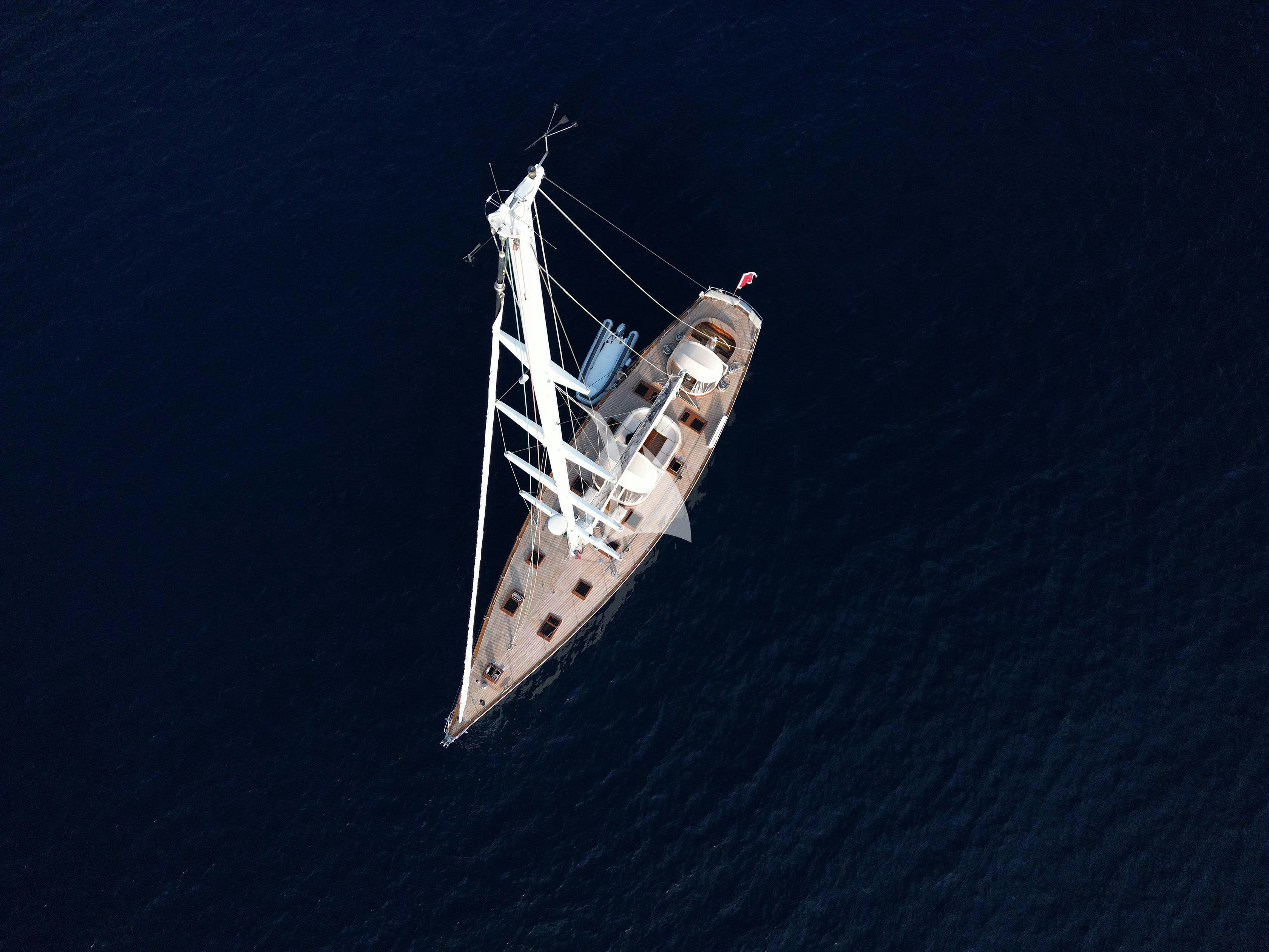 a large ship in the water aboard QUARTA SANTA MARIA Yacht for Sale