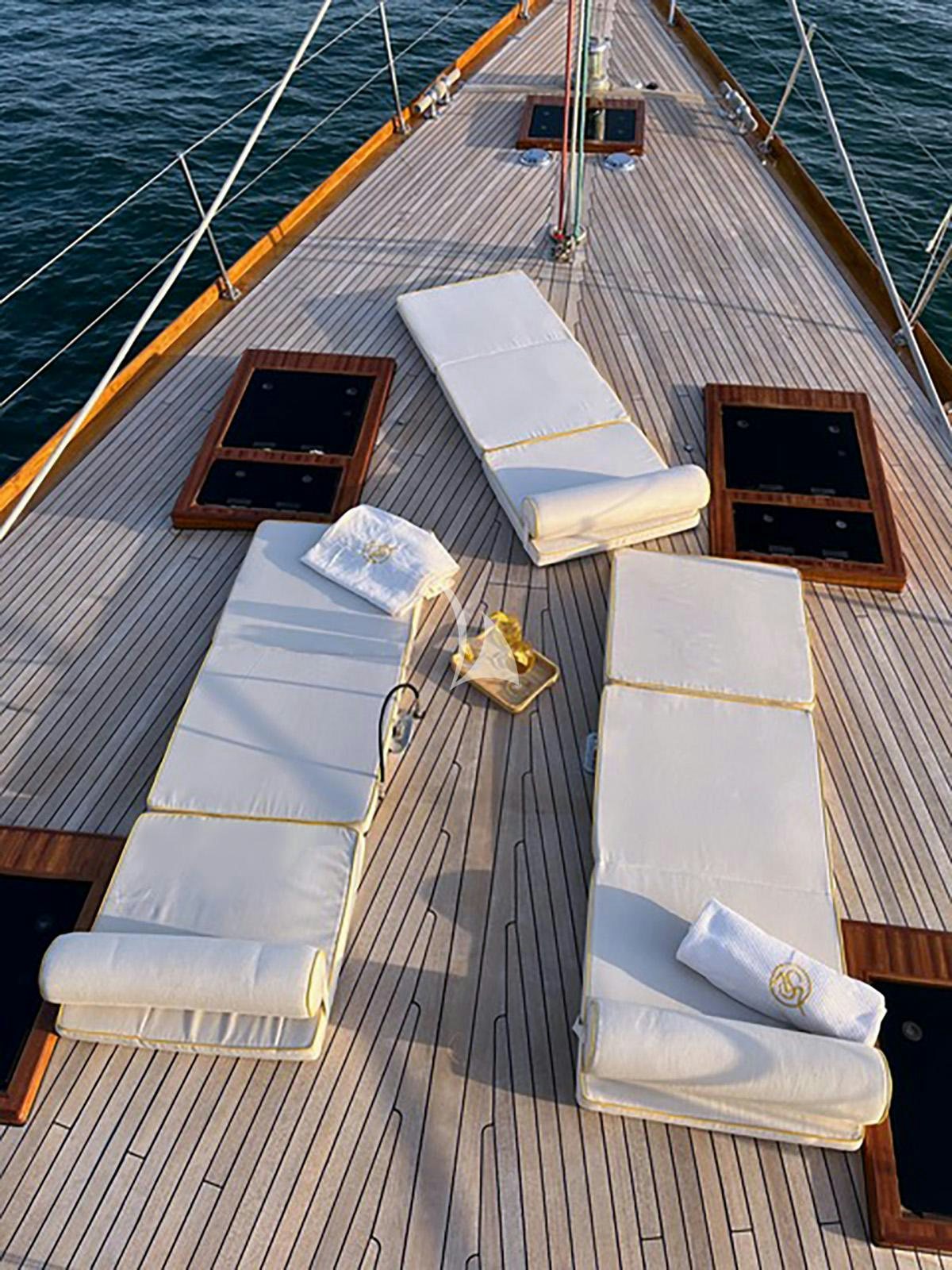 a boat on the water aboard QUARTA SANTA MARIA Yacht for Sale
