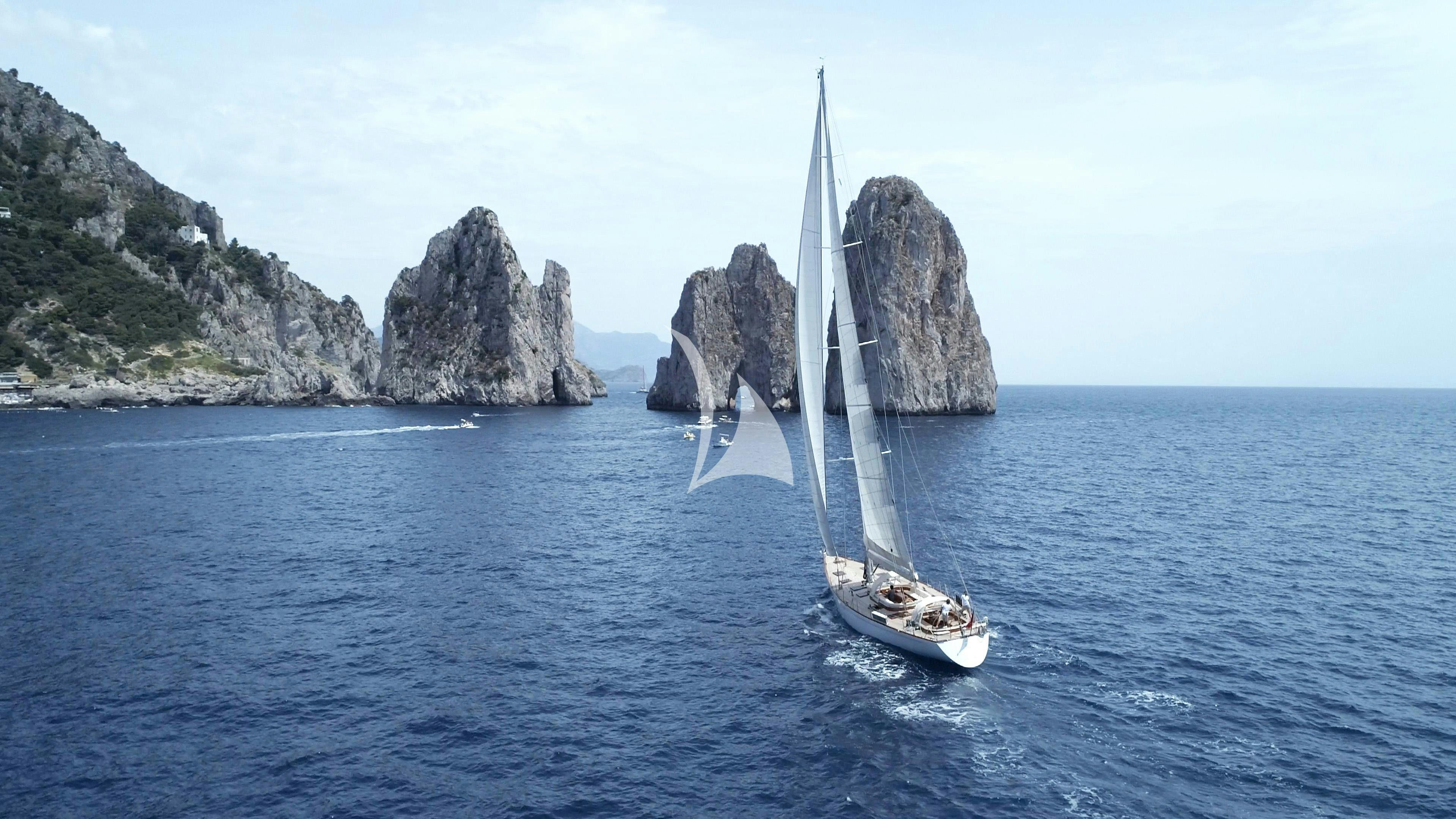a boat sailing on the sea aboard QUARTA SANTA MARIA Yacht for Sale