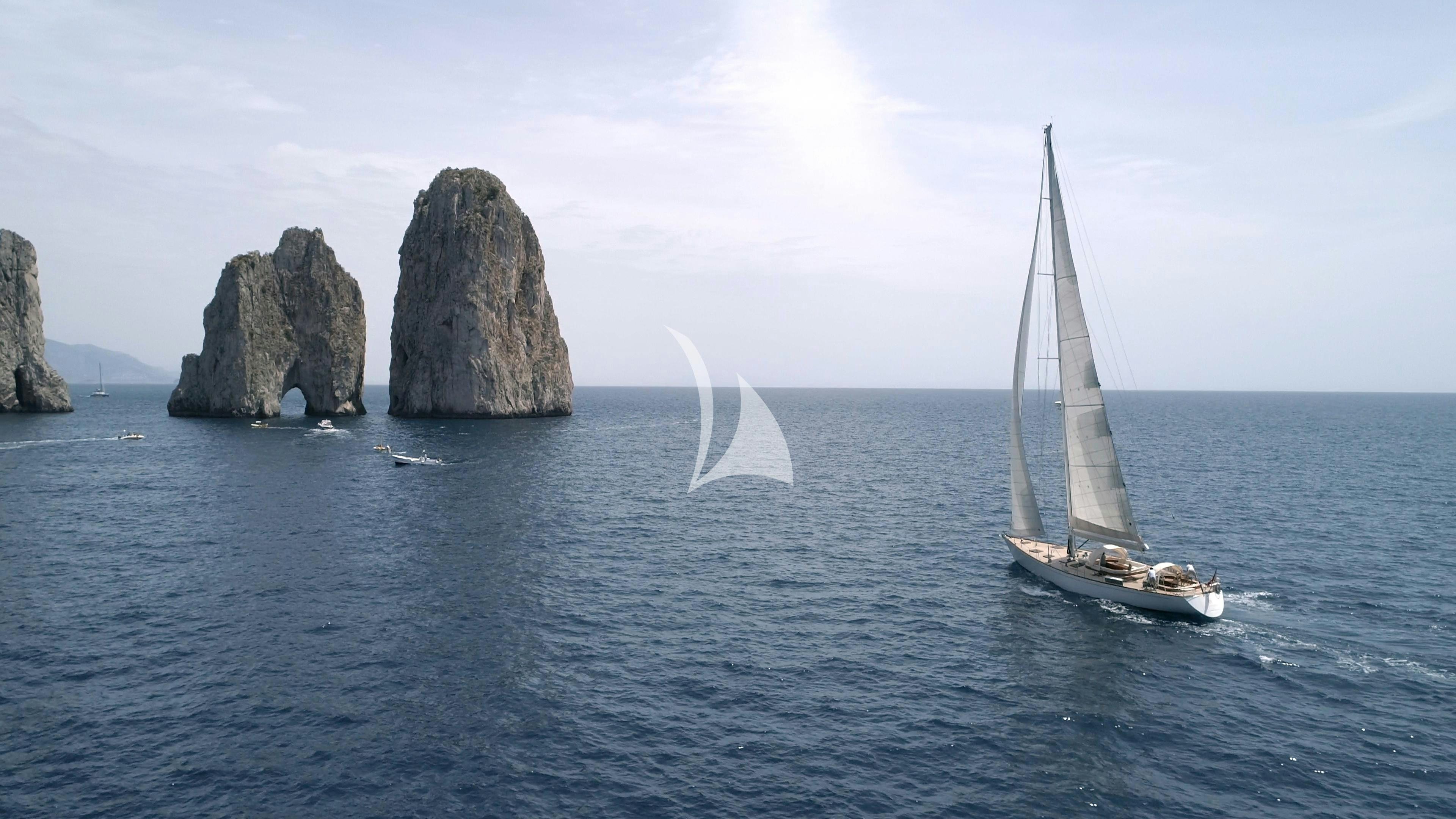 a sailboat in the water aboard QUARTA SANTA MARIA Yacht for Sale