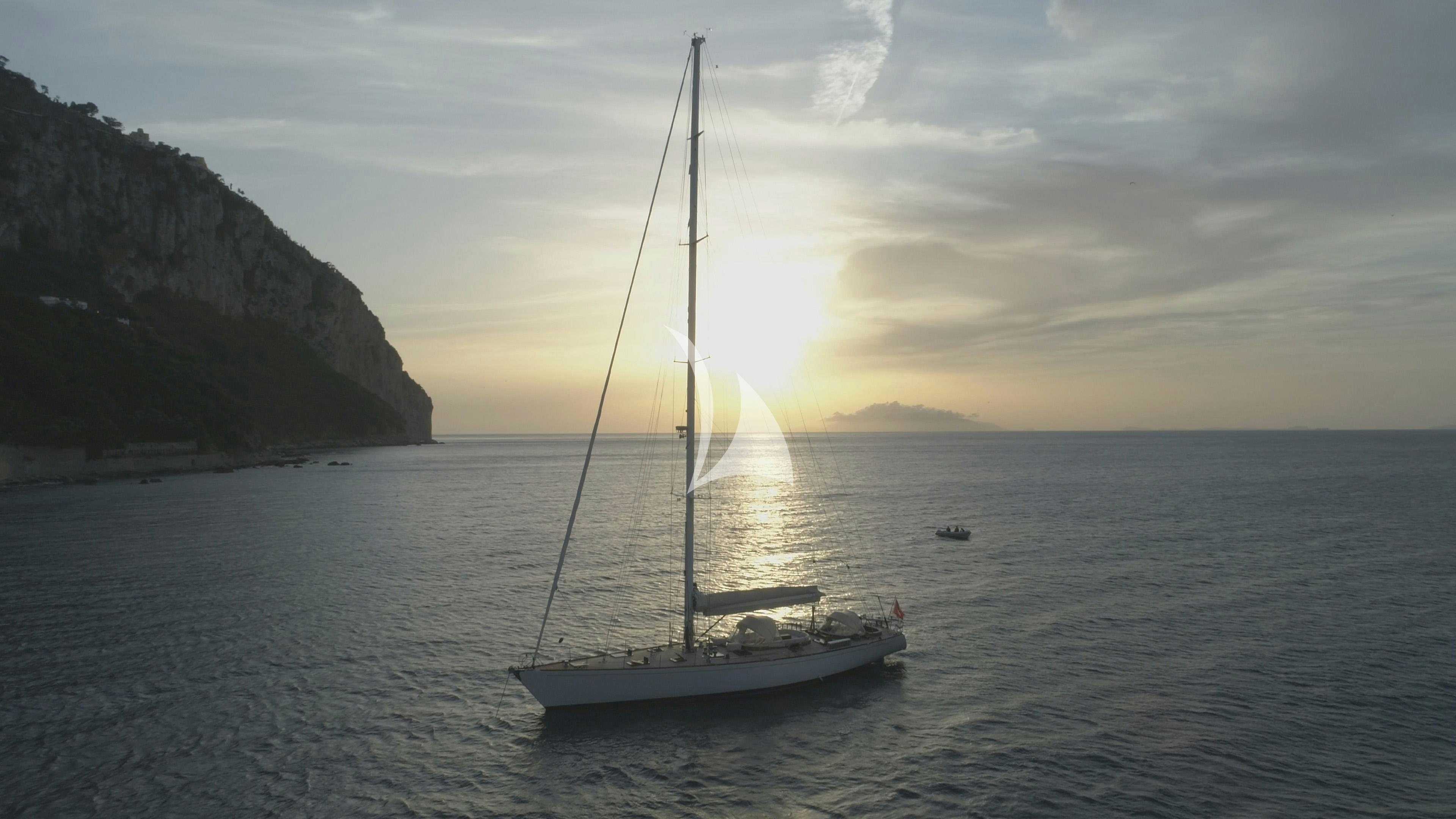 a sailboat on the water aboard QUARTA SANTA MARIA Yacht for Sale