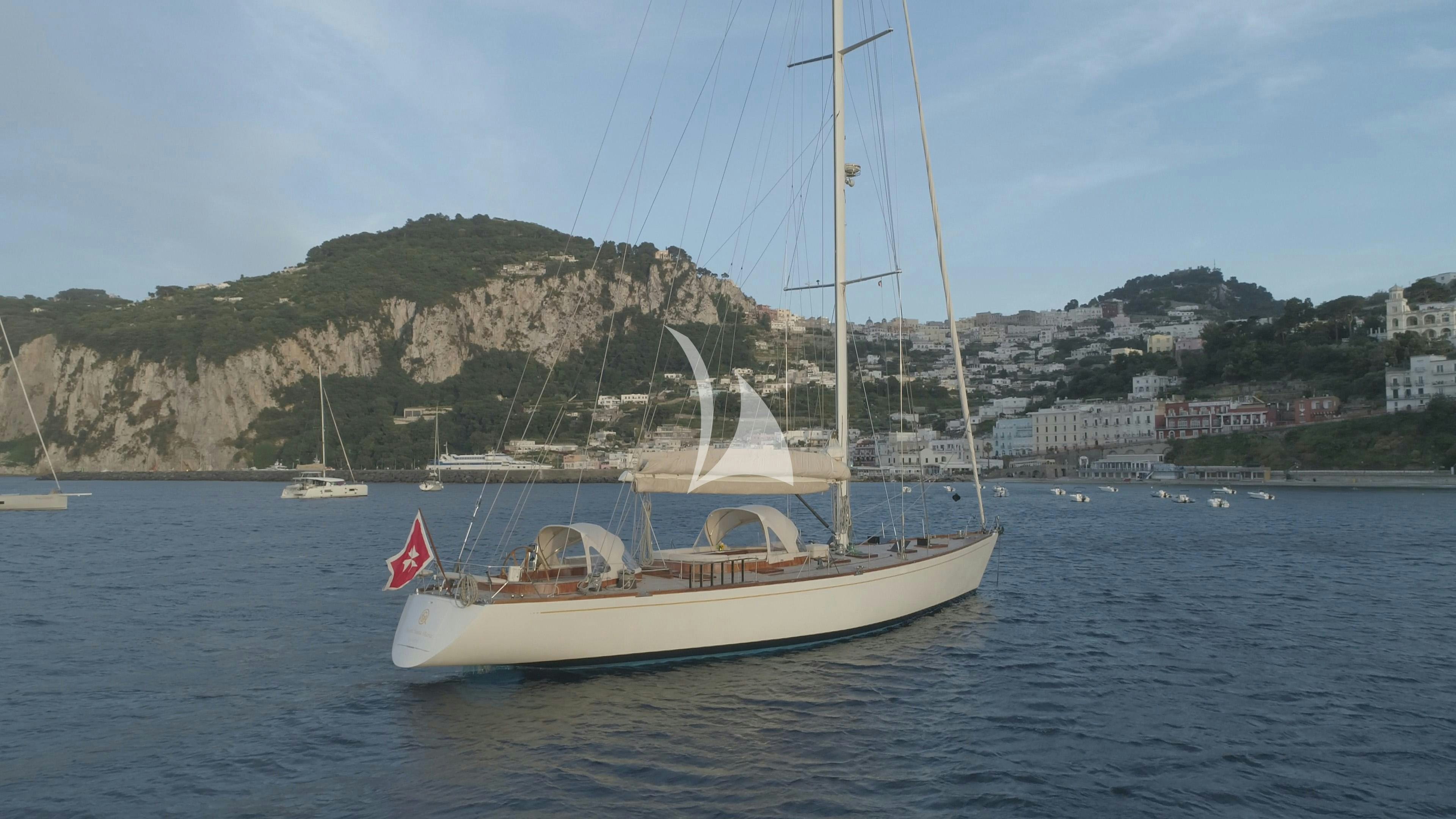 a sailboat on the water aboard QUARTA SANTA MARIA Yacht for Sale
