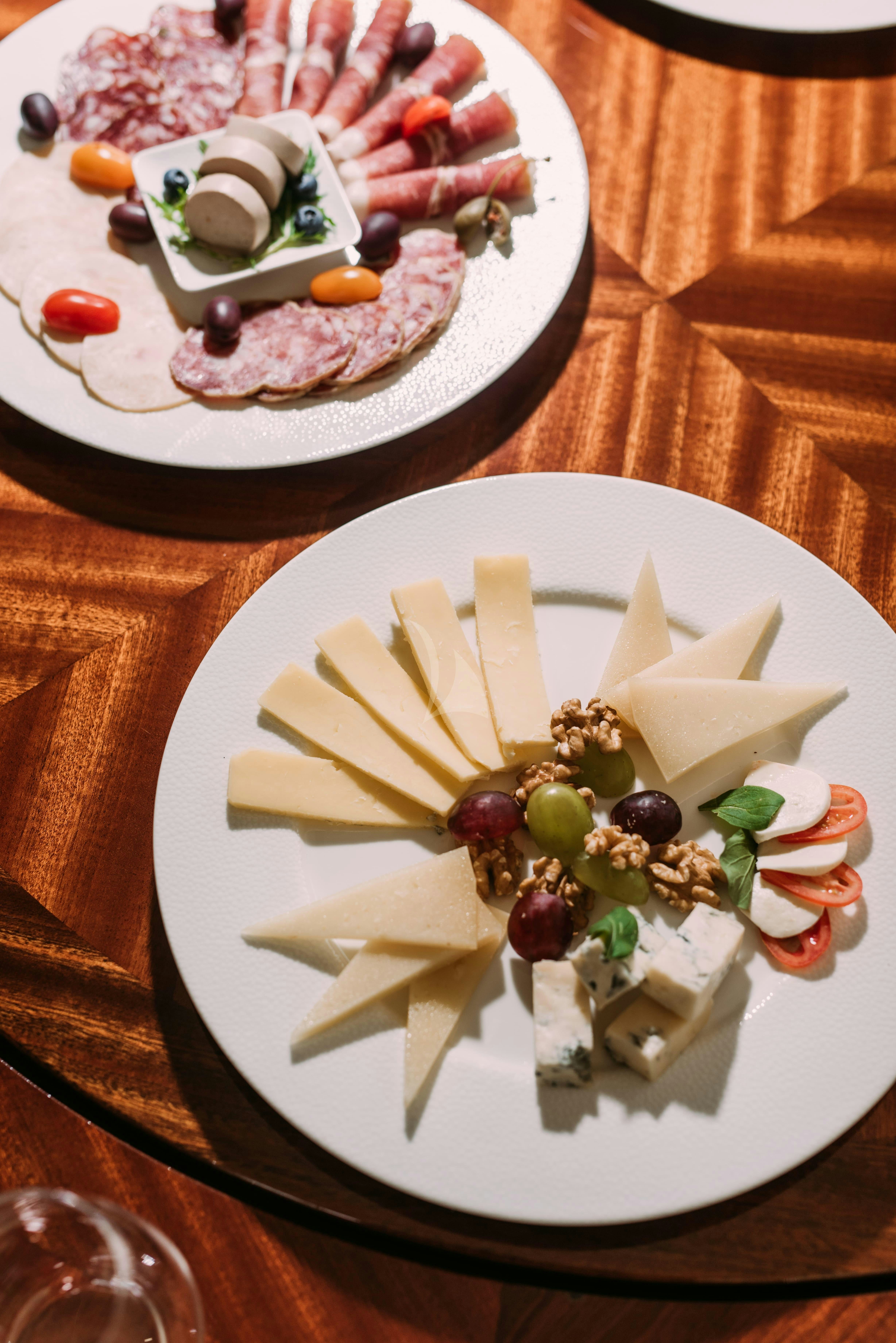 a plate of food aboard TIREA Yacht for Charter