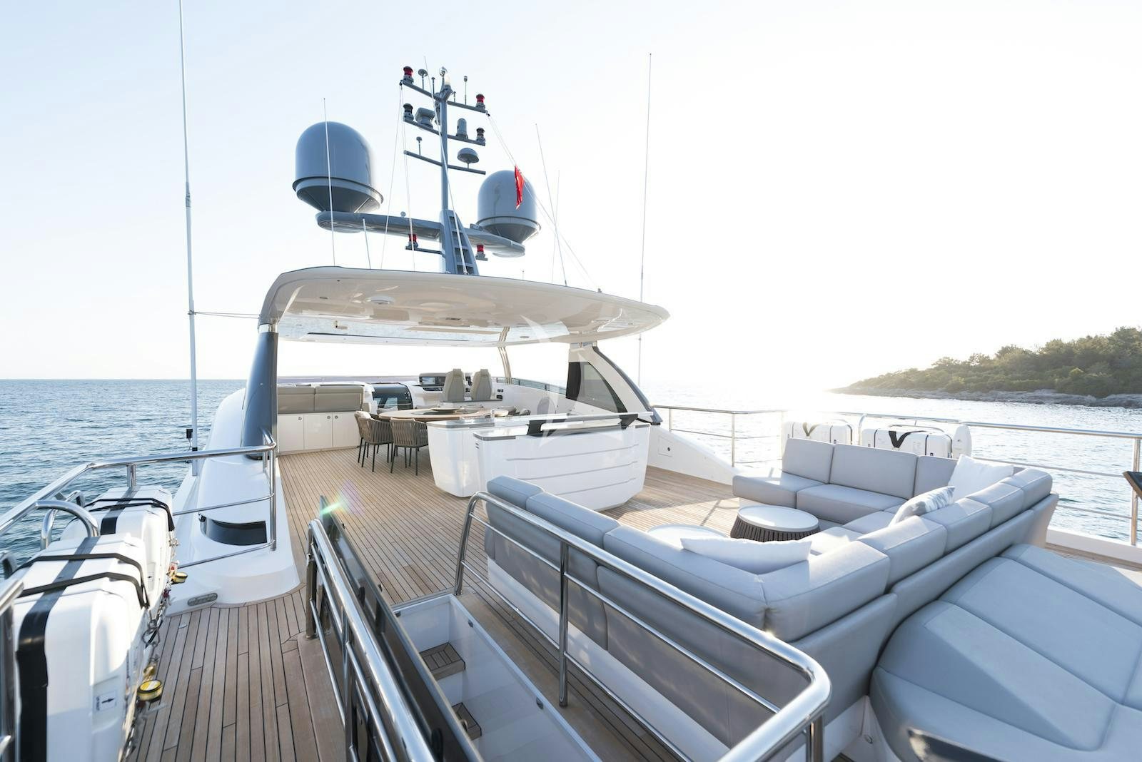 a boat on the water aboard ANTHEYA III Yacht for Charter