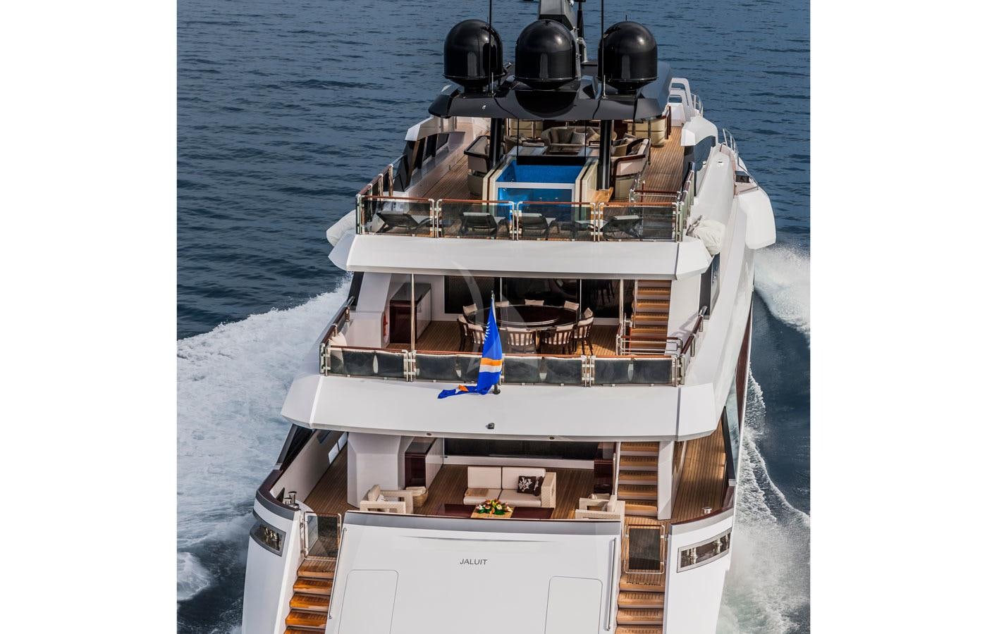 a boat on the water aboard PARILLION Yacht for Charter