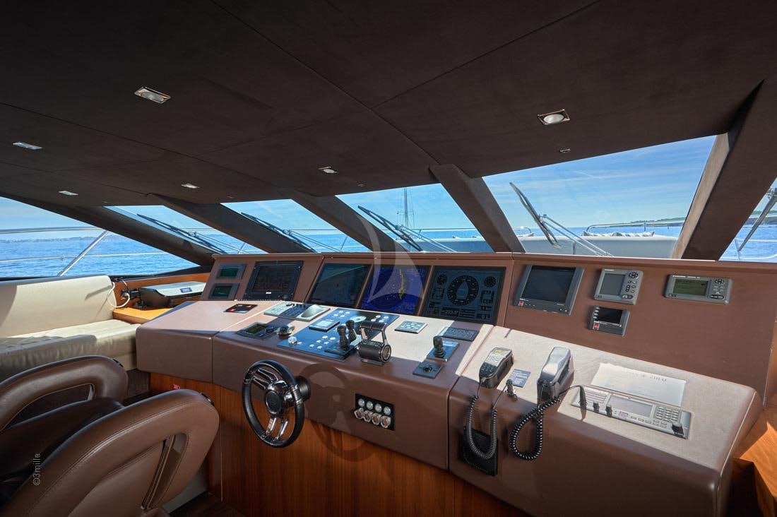 inside of a boat aboard EVEREAST Yacht for Charter